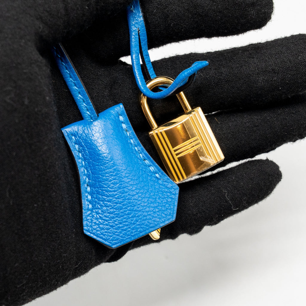 HERMES KELLY 32 EVERCOLOR BLUE HYDRA GHW