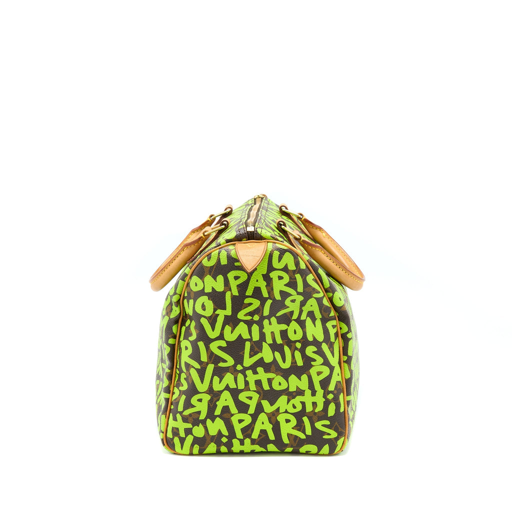 LOUIS VUITTON SPEEDY 30 GRAFFITI STEPHEN SPROUSE LIMITED EDITION WITH AN EXTRA STRAP