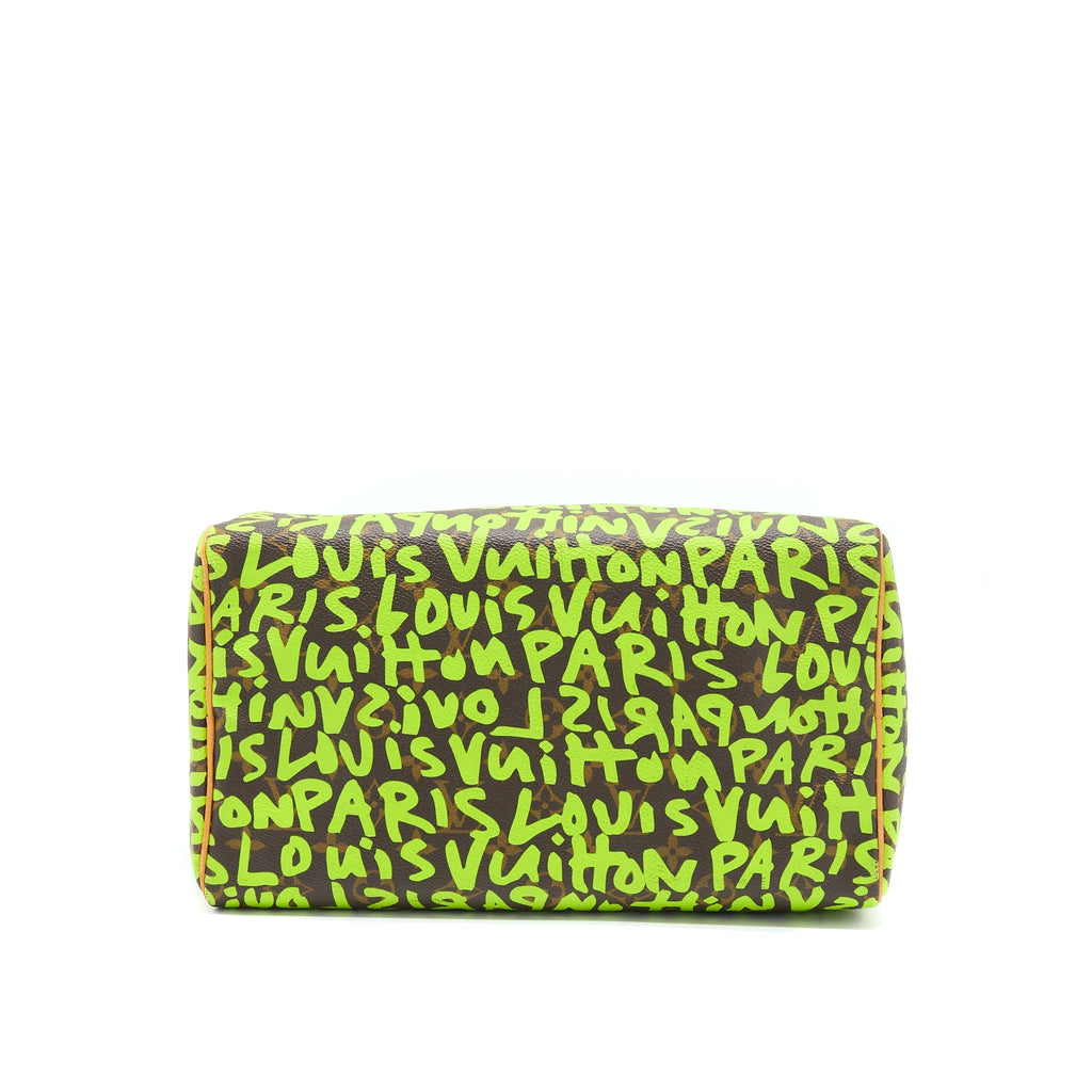 LOUIS VUITTON SPEEDY 30 GRAFFITI STEPHEN SPROUSE LIMITED EDITION WITH AN EXTRA STRAP
