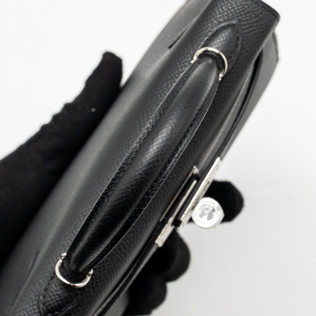 HERMES MINI KELLY II SPECIAL ORDER EPSOM BLACK / NAVY SHW