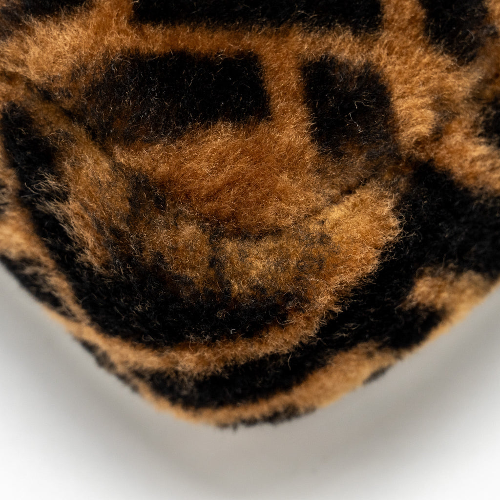 FENDI MINI BAGUETTE BAG LAMB FUR BLACK/BROWN GHW