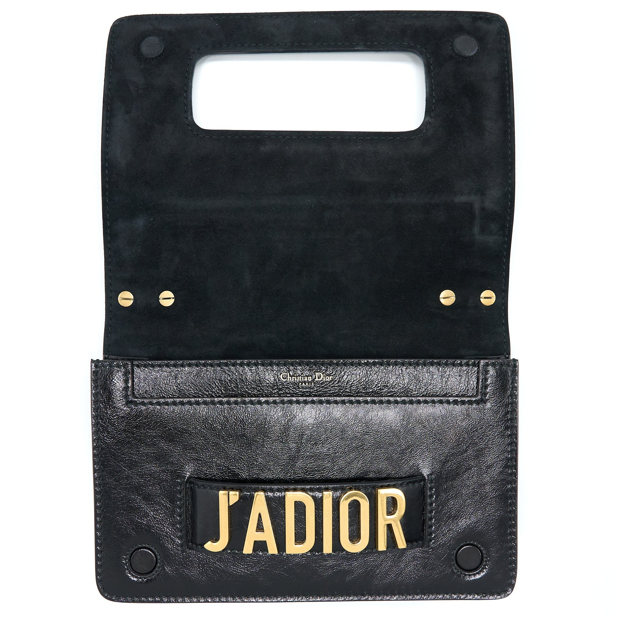 DIOR J'ADIOR MEDIUM FLAP BAG WITH CHAIN BLACK GHW