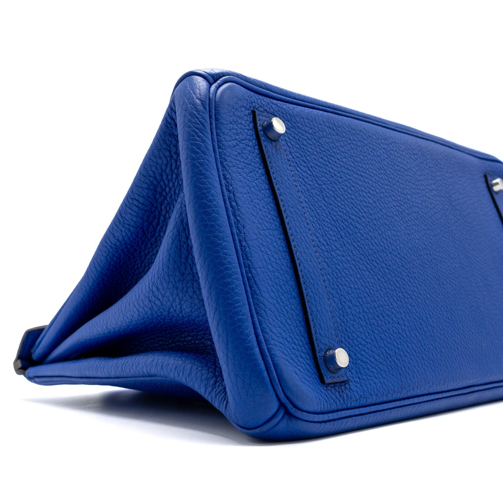 HERMES BIRKIN 35 CLEMENCE BLUE ELECTRIC SHW