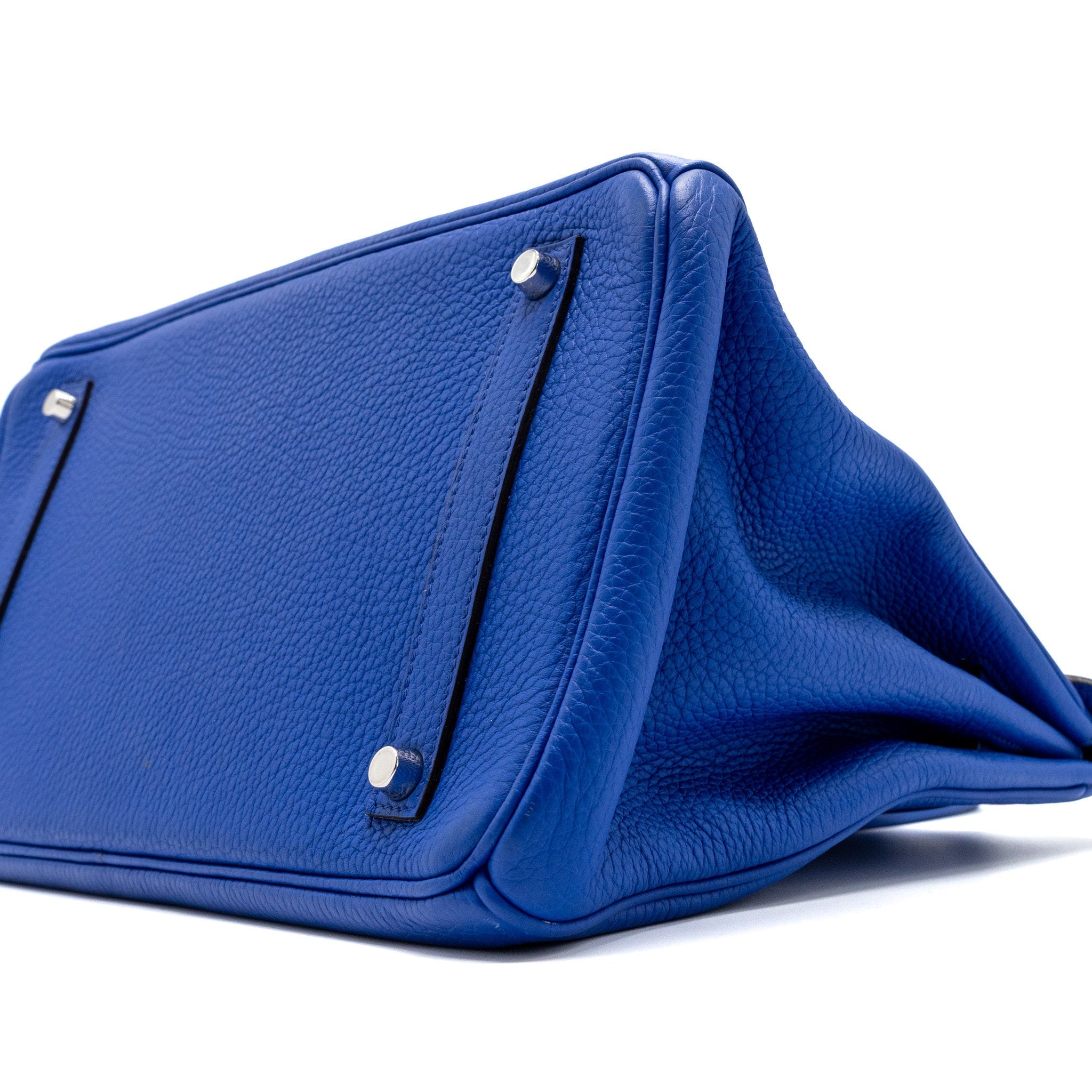 HERMES BIRKIN 35 CLEMENCE BLUE ELECTRIC SHW