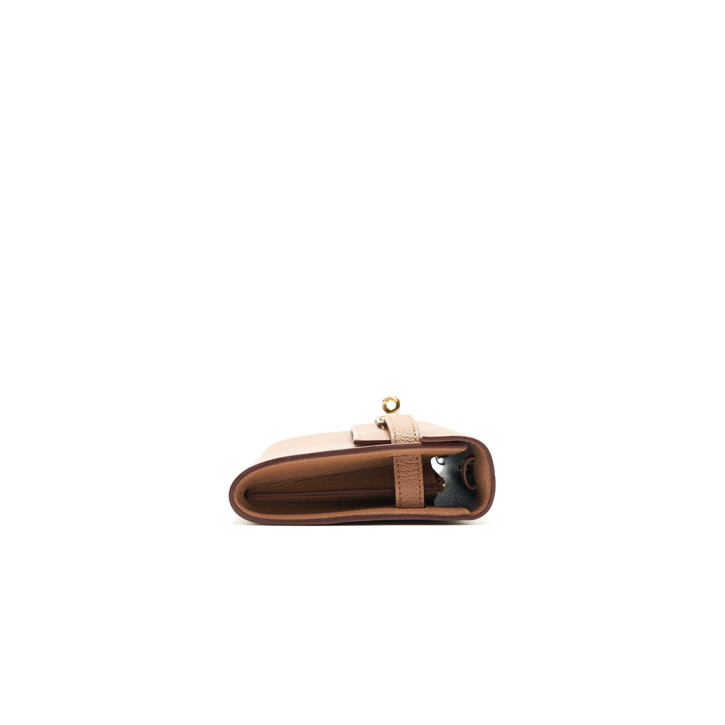 HERMES KELLY TO GO CHEVRE MYSORE LEATHER 2J QUEBRACHO GHW