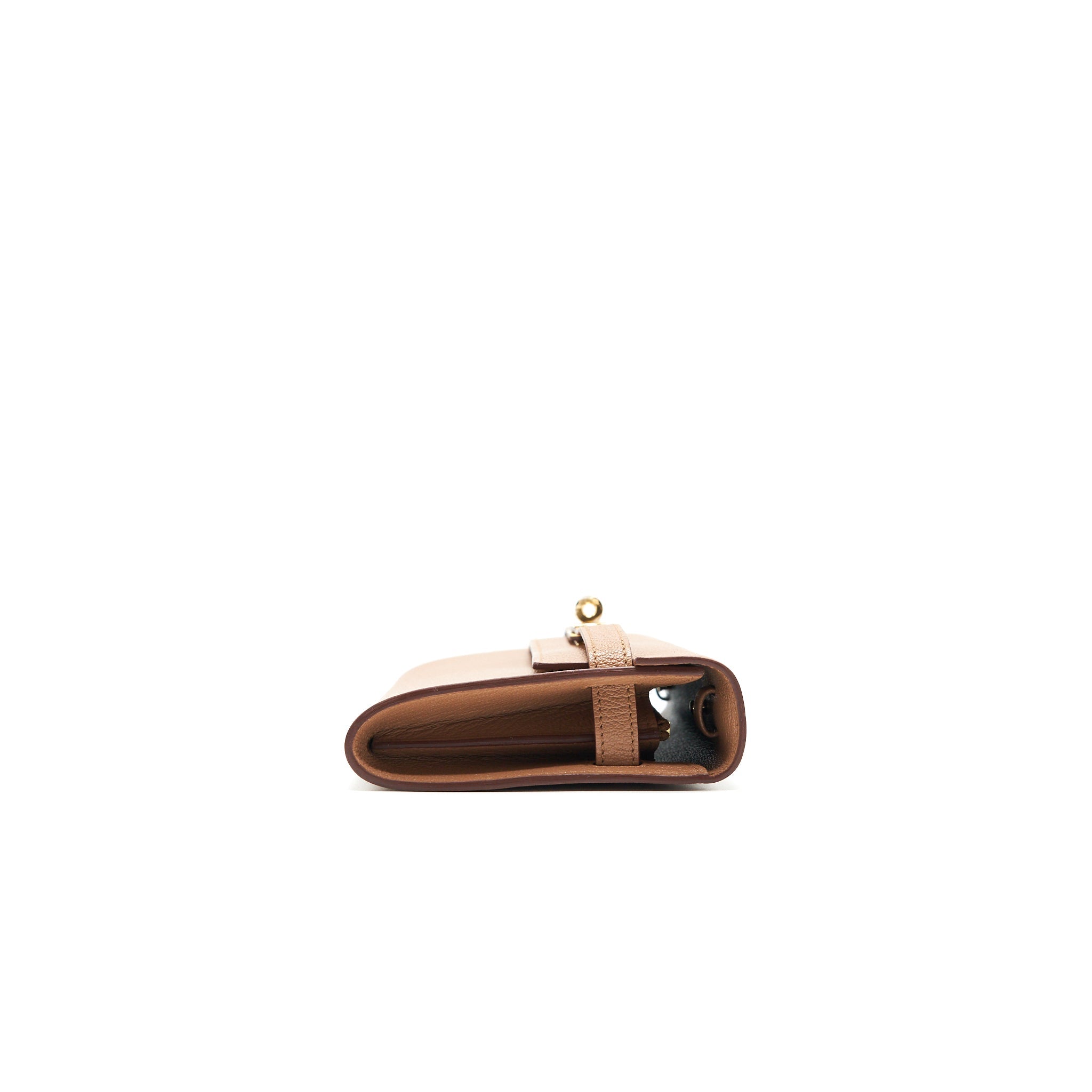 HERMES KELLY TO GO CHEVRE MYSORE LEATHER 2J QUEBRACHO GHW