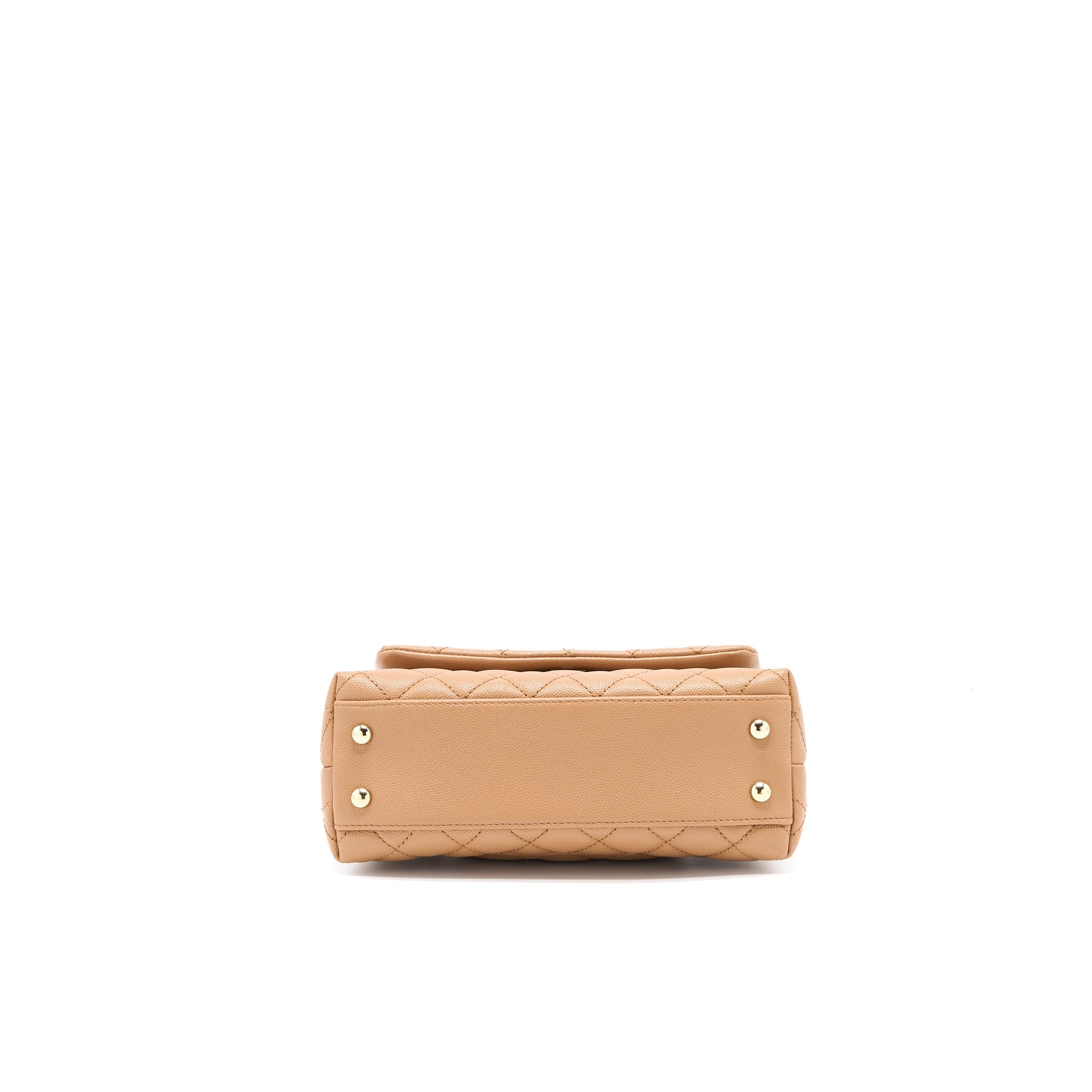 CHANEL SMALL COCO HANDLE CAVIAR BROWN GHW