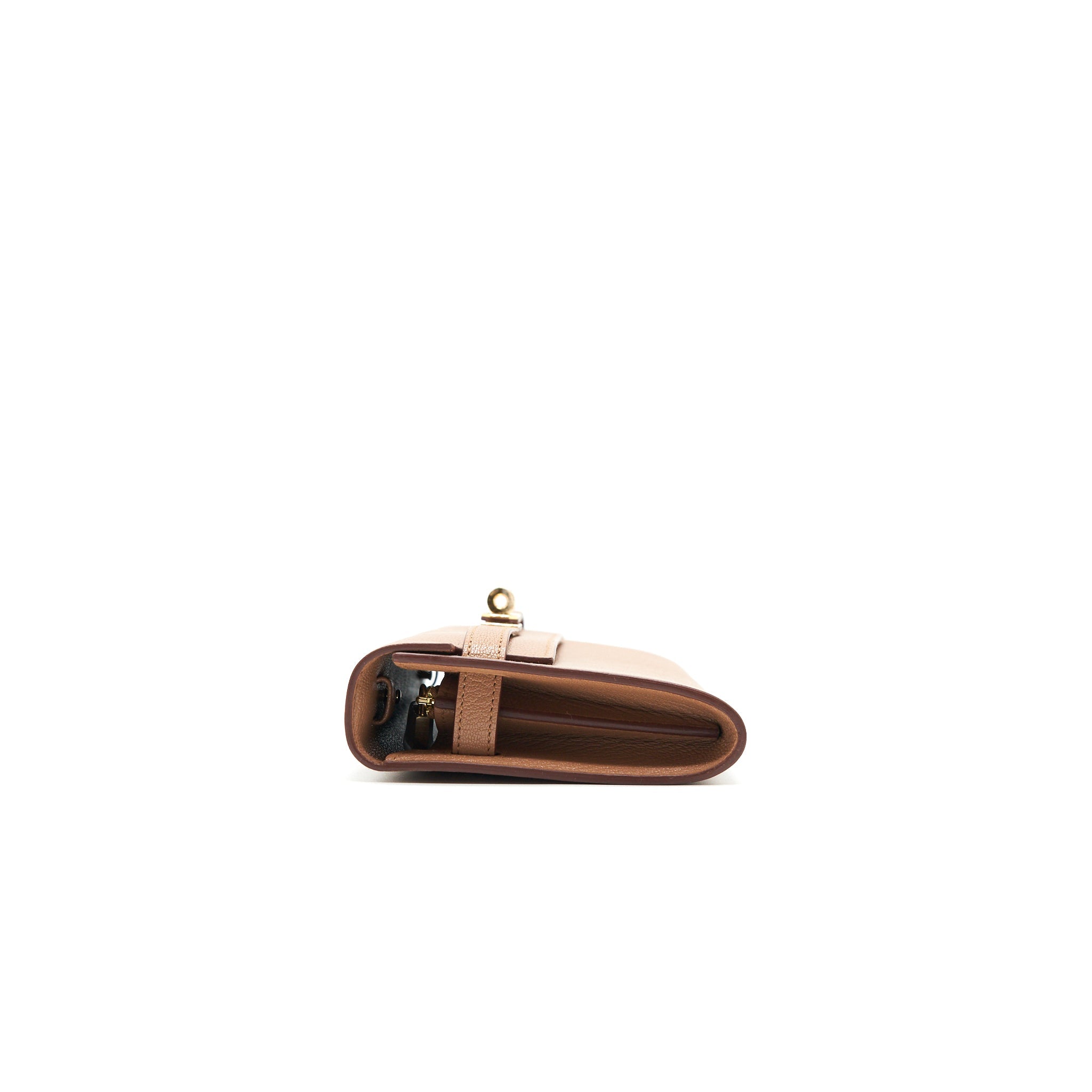 HERMES KELLY TO GO CHEVRE MYSORE LEATHER 2J QUEBRACHO GHW