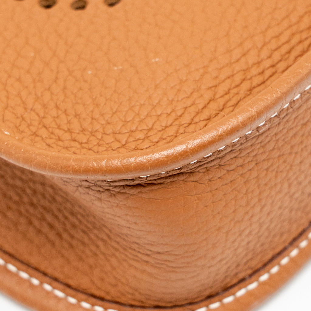 HERMES MINI EVELYN CLEMENCE GOLD GHW
