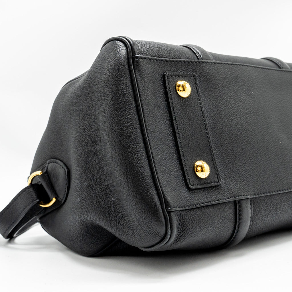LOUIS VUITTON PARNASSEA SOFIA COPPOLA BAG PM CALFSKIN BLACK GHW