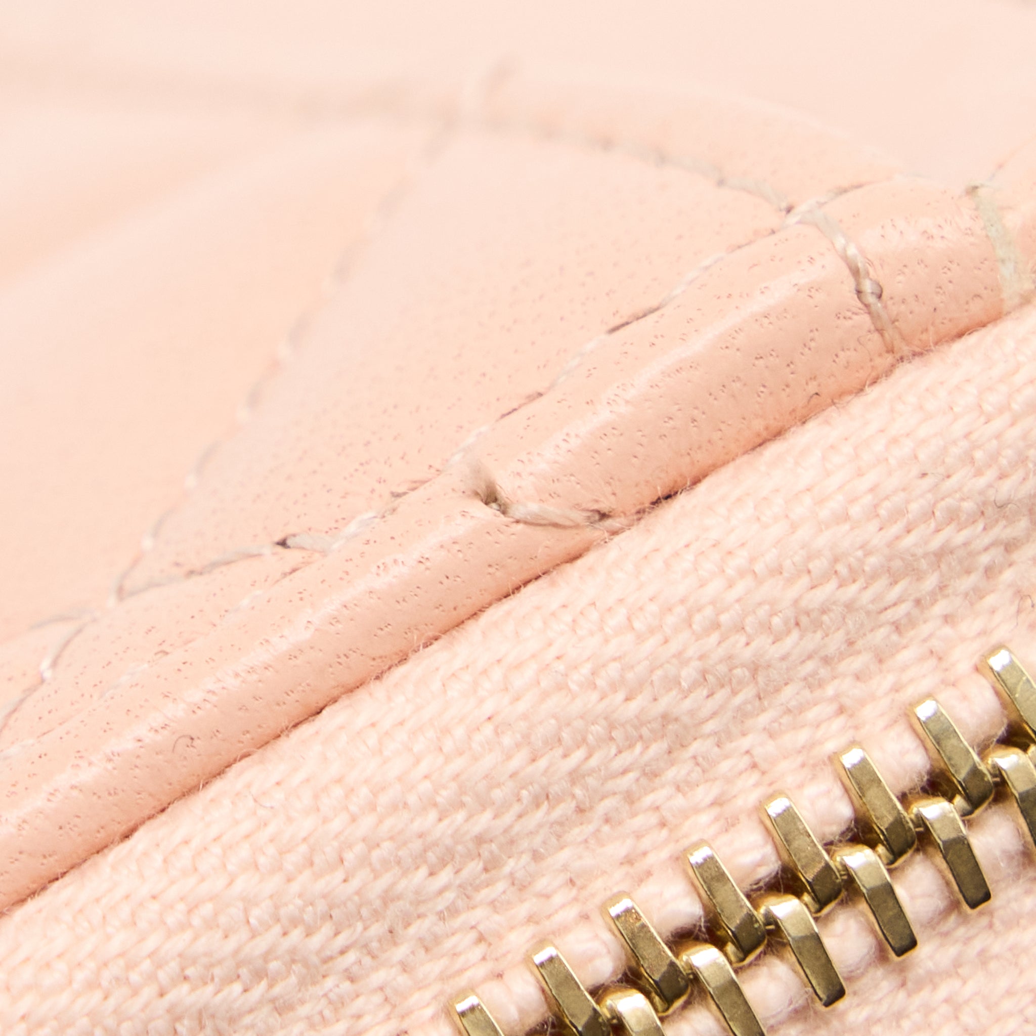 CHANEL ZIP CARD HOLDER LAMBSKIN LIGHT PINK LGHW