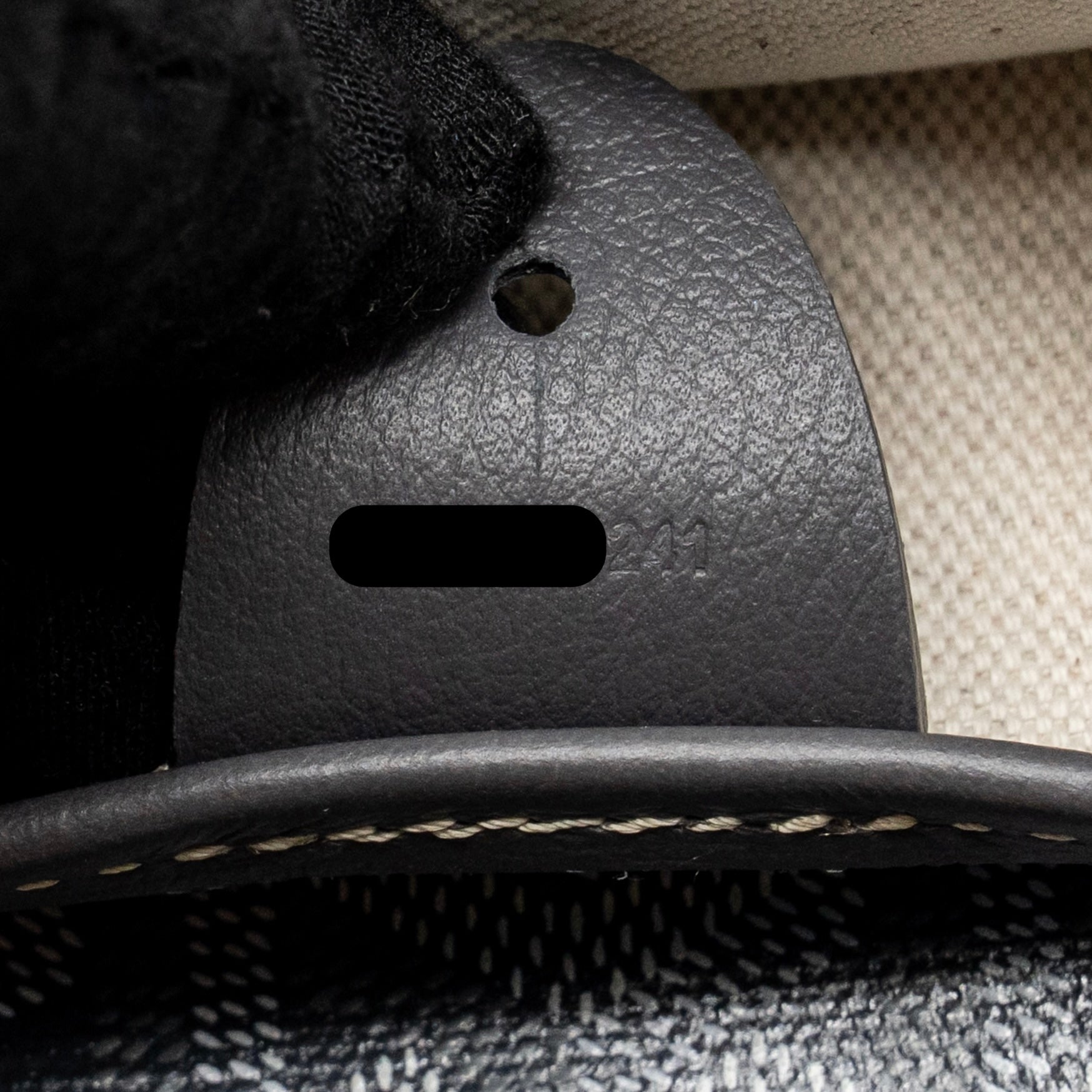 GOYARD ARTOIS PM TOTE BAG GOYARDINE CANVAS / CALFSKIN GREY