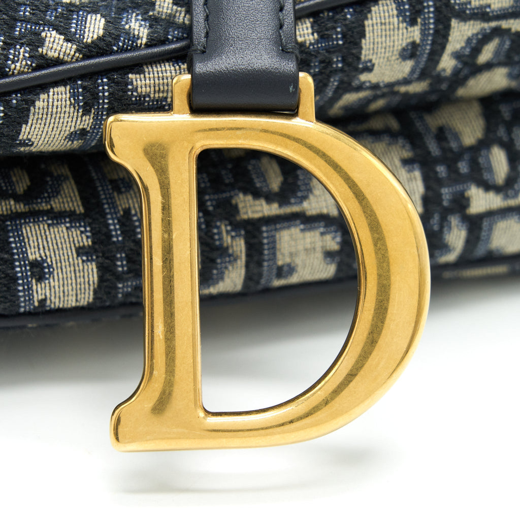 CHRISTIAN DIOR OBLIQUE MEDIUM SADDLE BAG