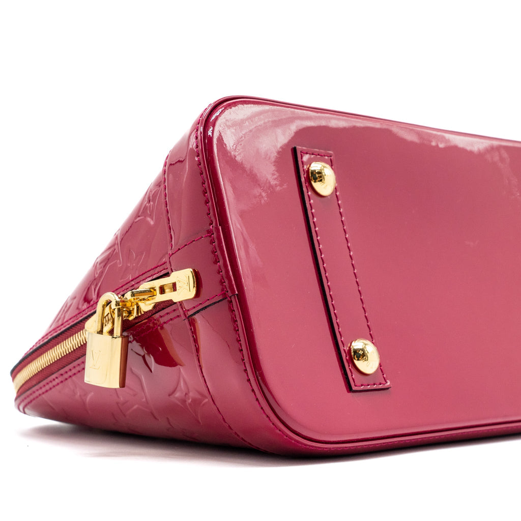 LOUIS VUITTON ALMA PM PATENT LEATHER INDIAN ROSE GHW