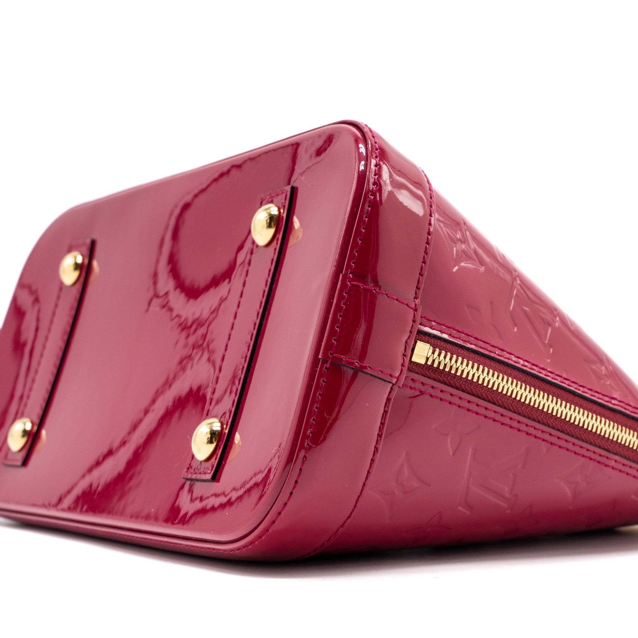 LOUIS VUITTON ALMA PM PATENT LEATHER INDIAN ROSE GHW