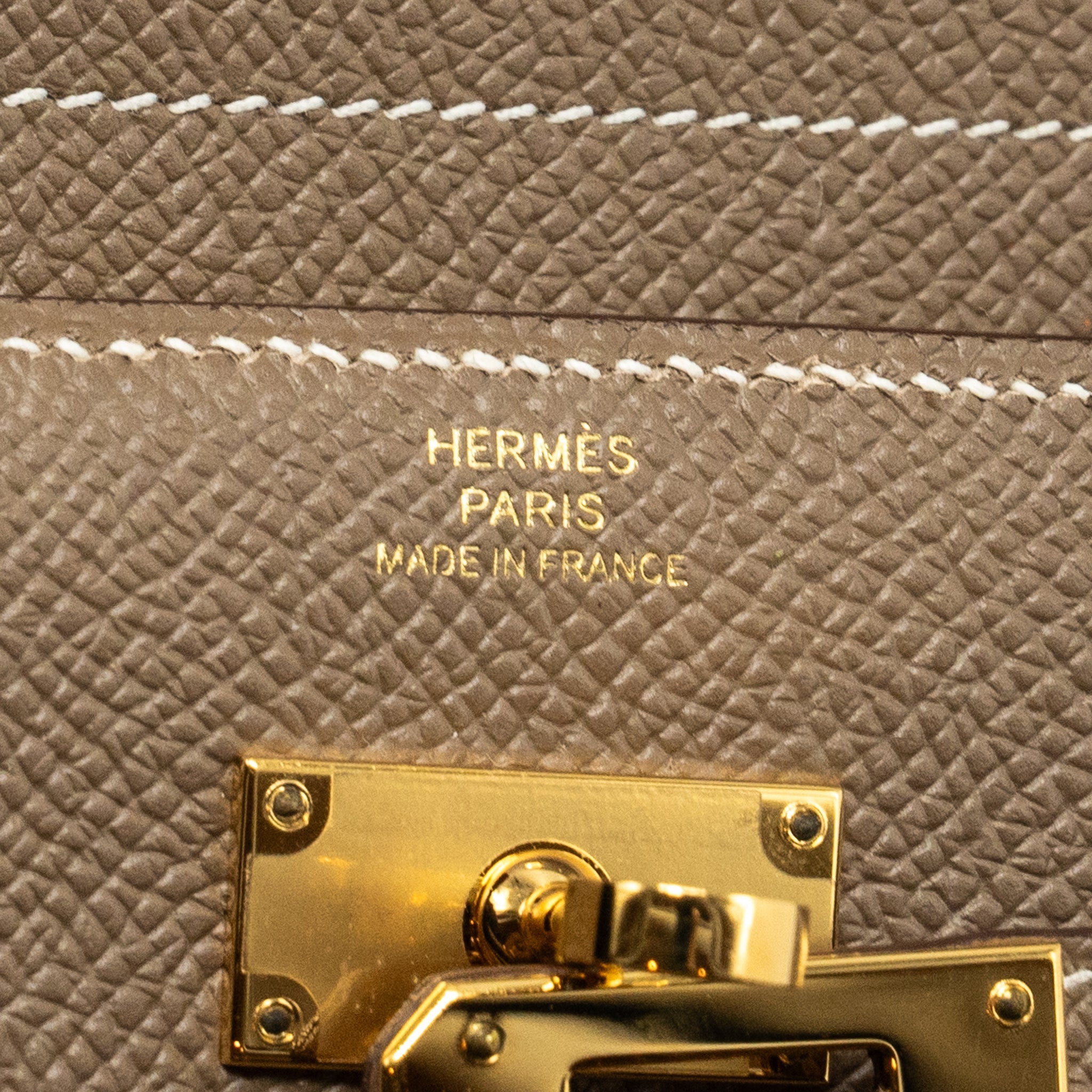 HERMES KELLY COMPACT WALLET EPSOM ETOUPE GHW