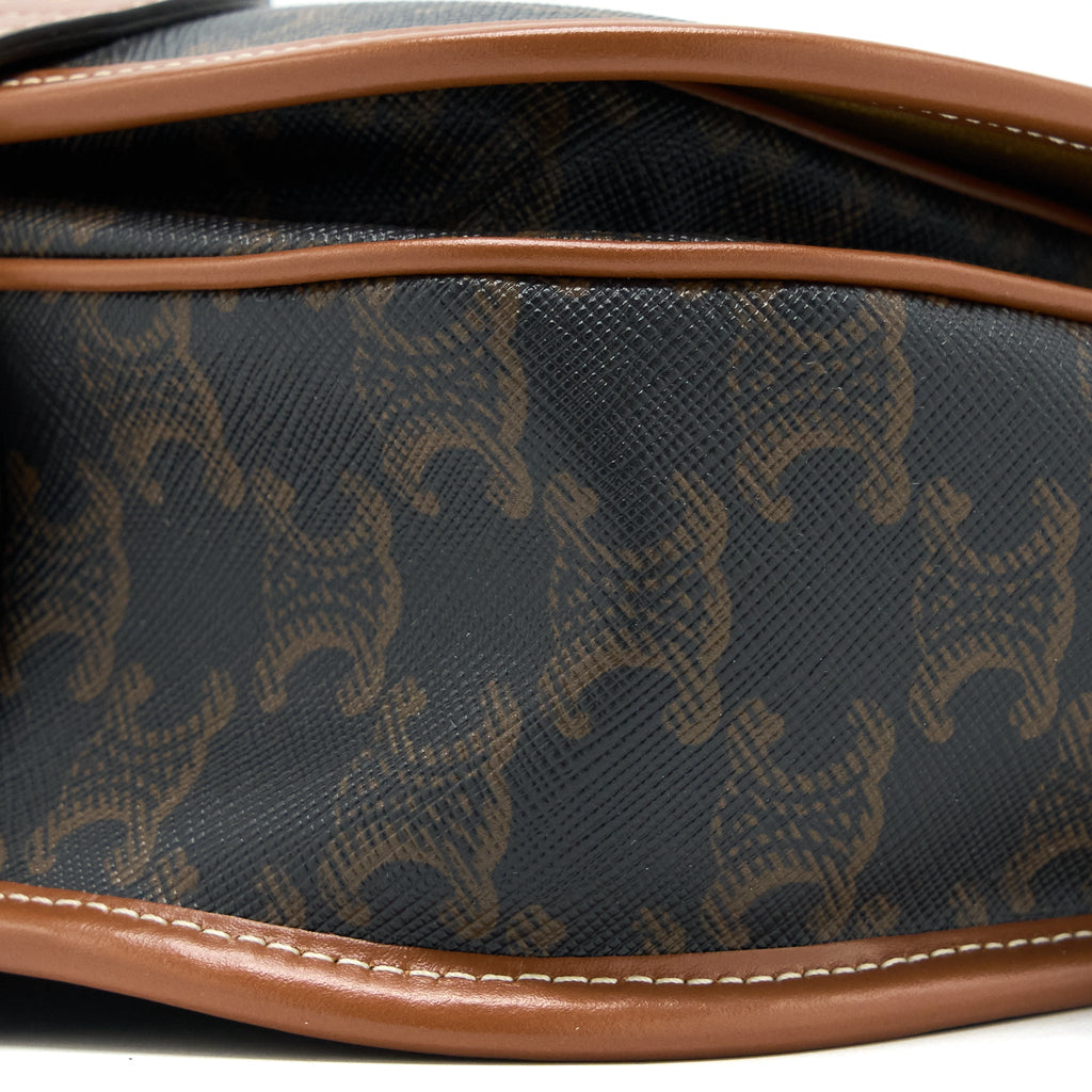CELINE FOLCO MEDIUM TRIOMPHE CANVAS BAG GHW