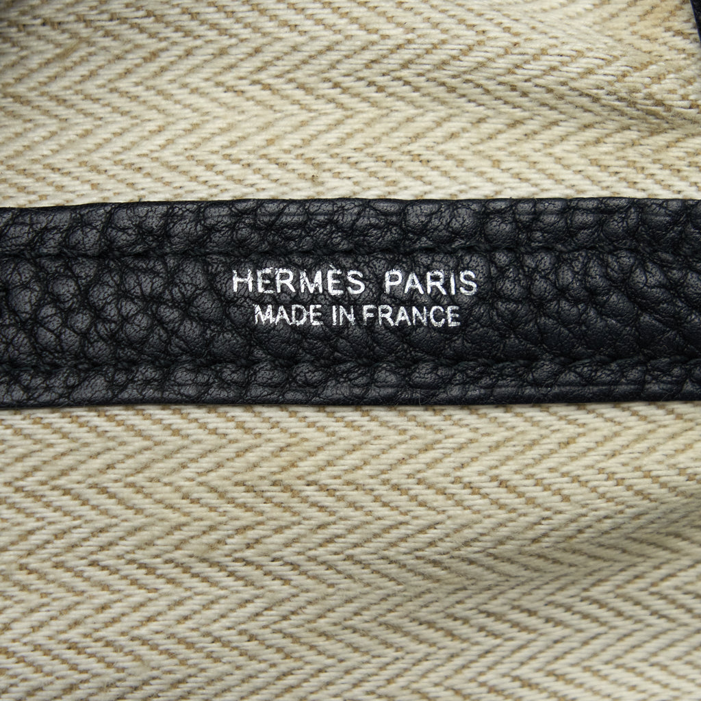 HERMES GARDEN PARTY 36 BLACK SHW