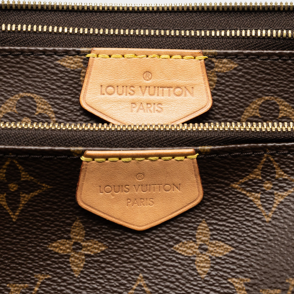 LOUIS VUITTON MULTI POCHETTE MONOGRAM CANVAS KHAKI STRAP GHW