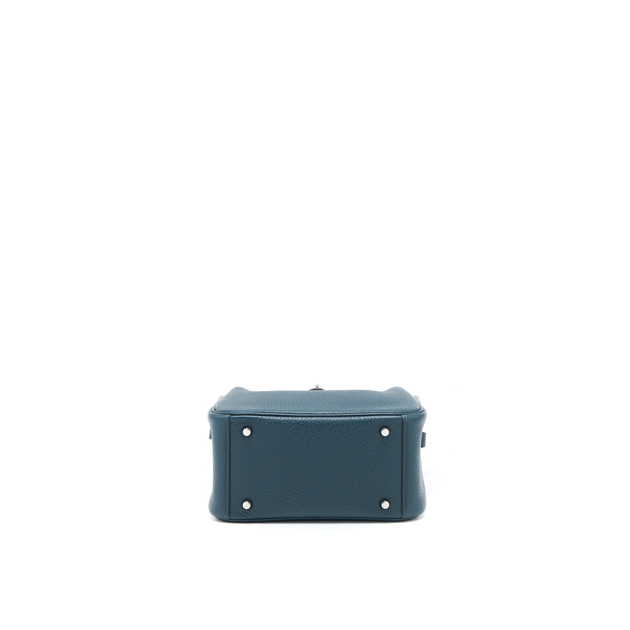 HERMES MINI LINDY CLEMENCE VERT CYPRES SHW