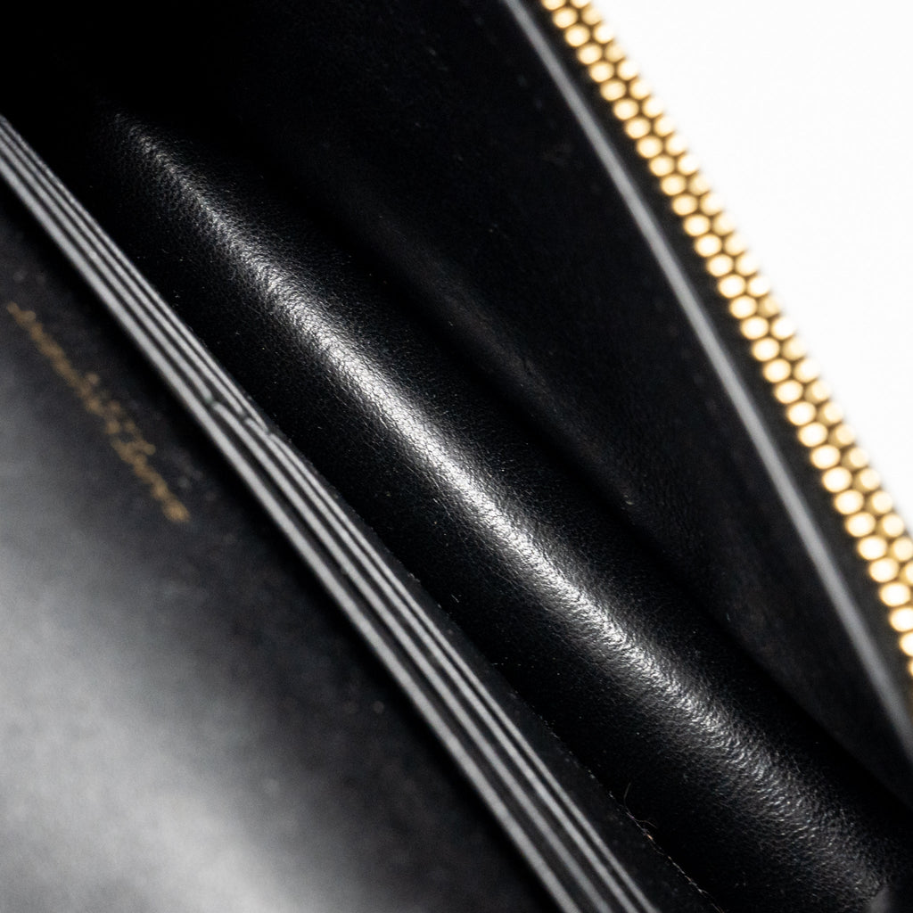 SAINT LAURENT/YSL SMALL TASSEL KATE BAG CALFSKIN BLACK GHW