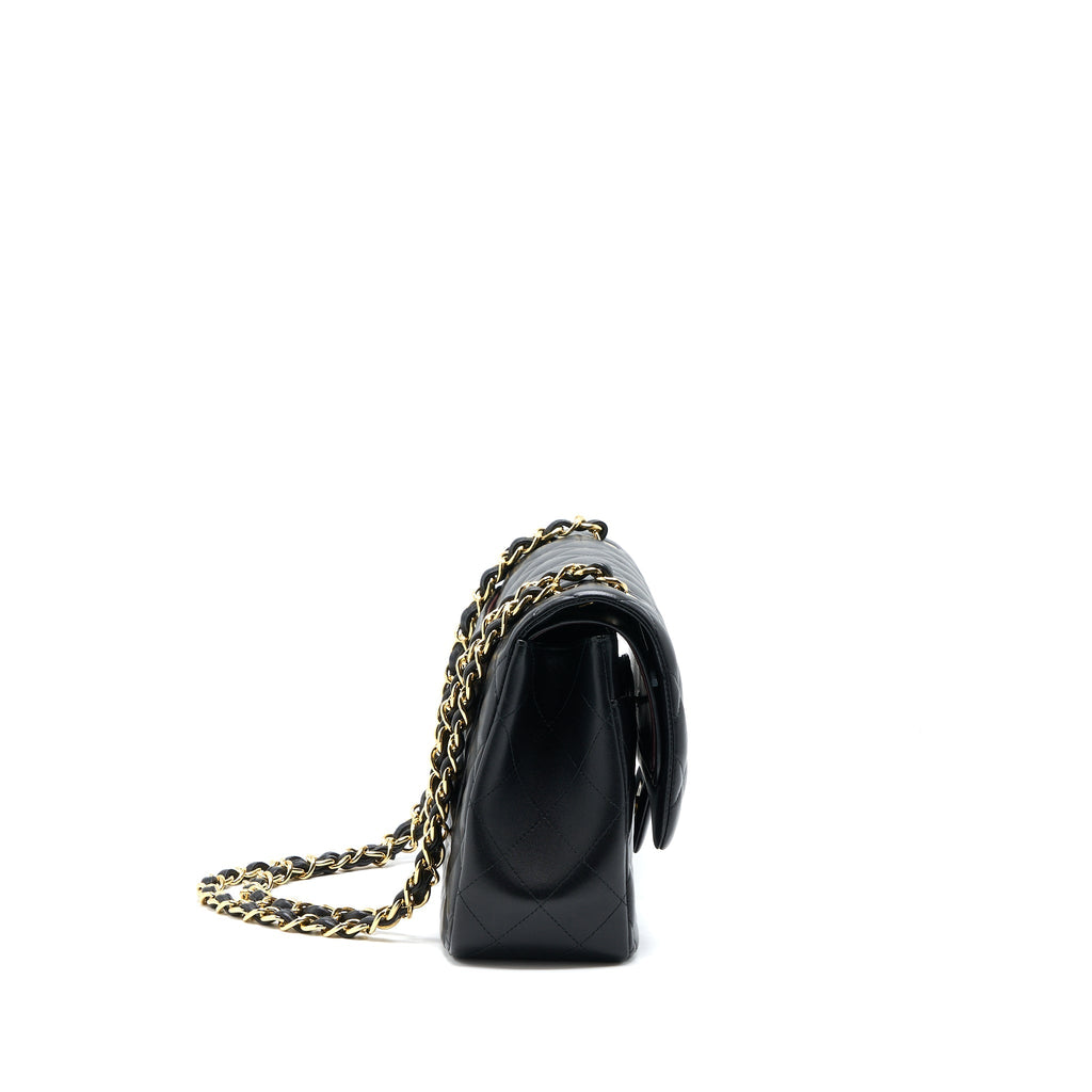 CHANEL JUMBO CLASSIC DOUBLE FLAP BAG LAMBSKIN BLACK GHW