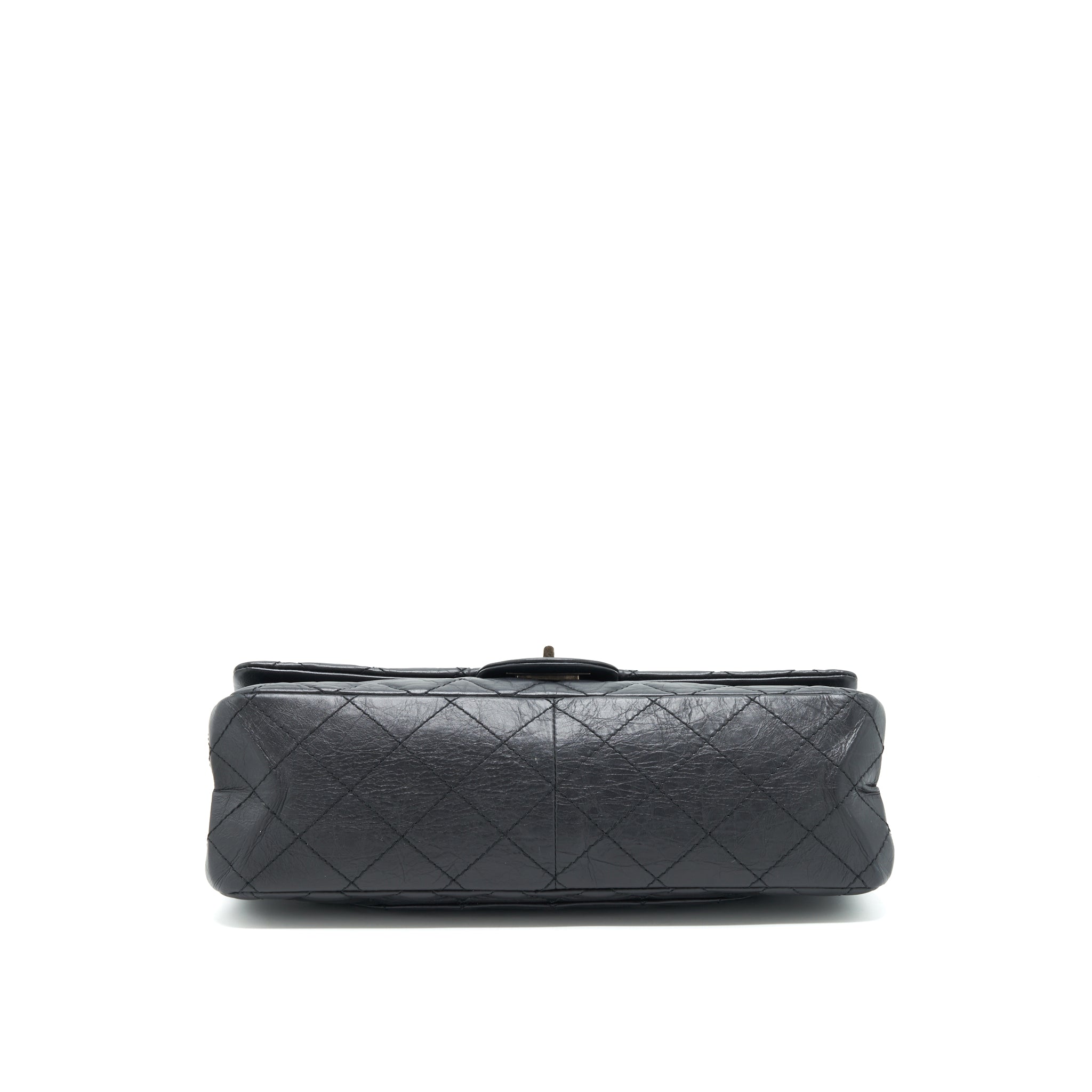 CHANEL 2.55 227 REISSUE CALFSKIN BLACK RUTHENIUM HARDWARE