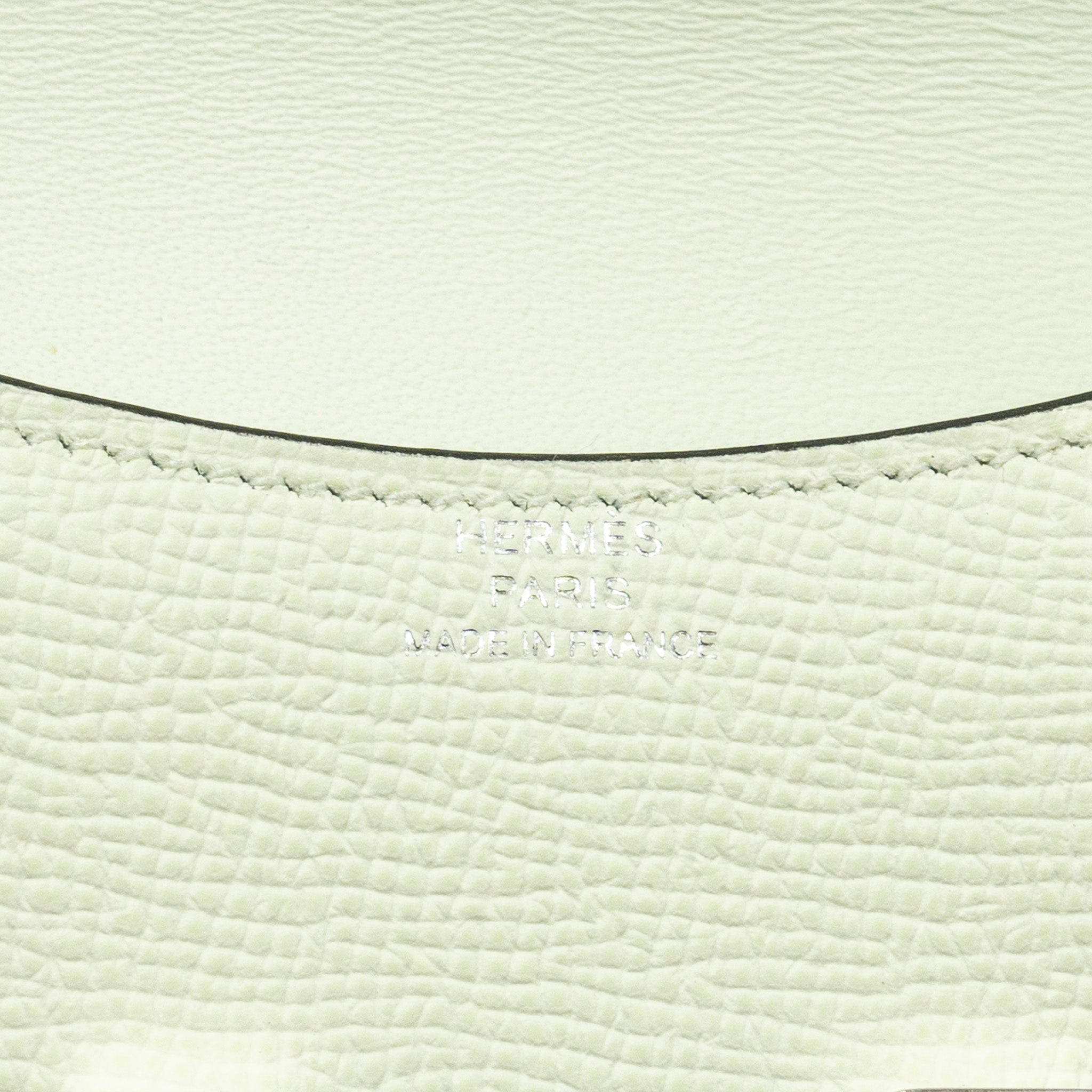 HERMES CONSTANCE SLIM EPSOM VERT FIZZ SHW
