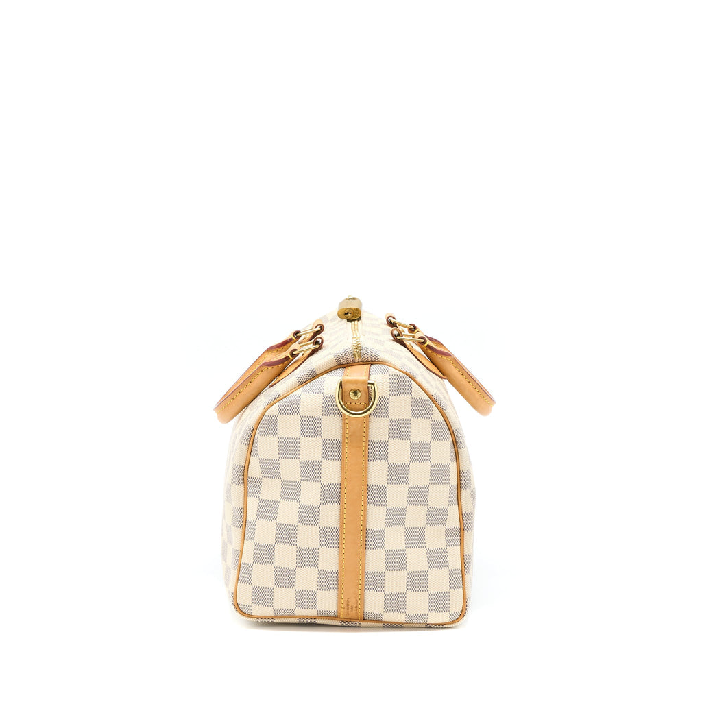 LOUIS VUITTON SPEEDY BANDOULIERE 30 DAMIER AZUR GHW