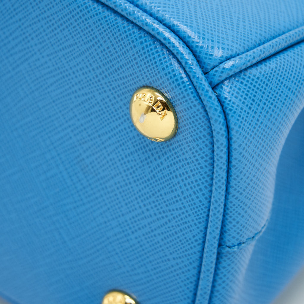 PRADA GALLERIA TOTE BAG LAKE BLUE