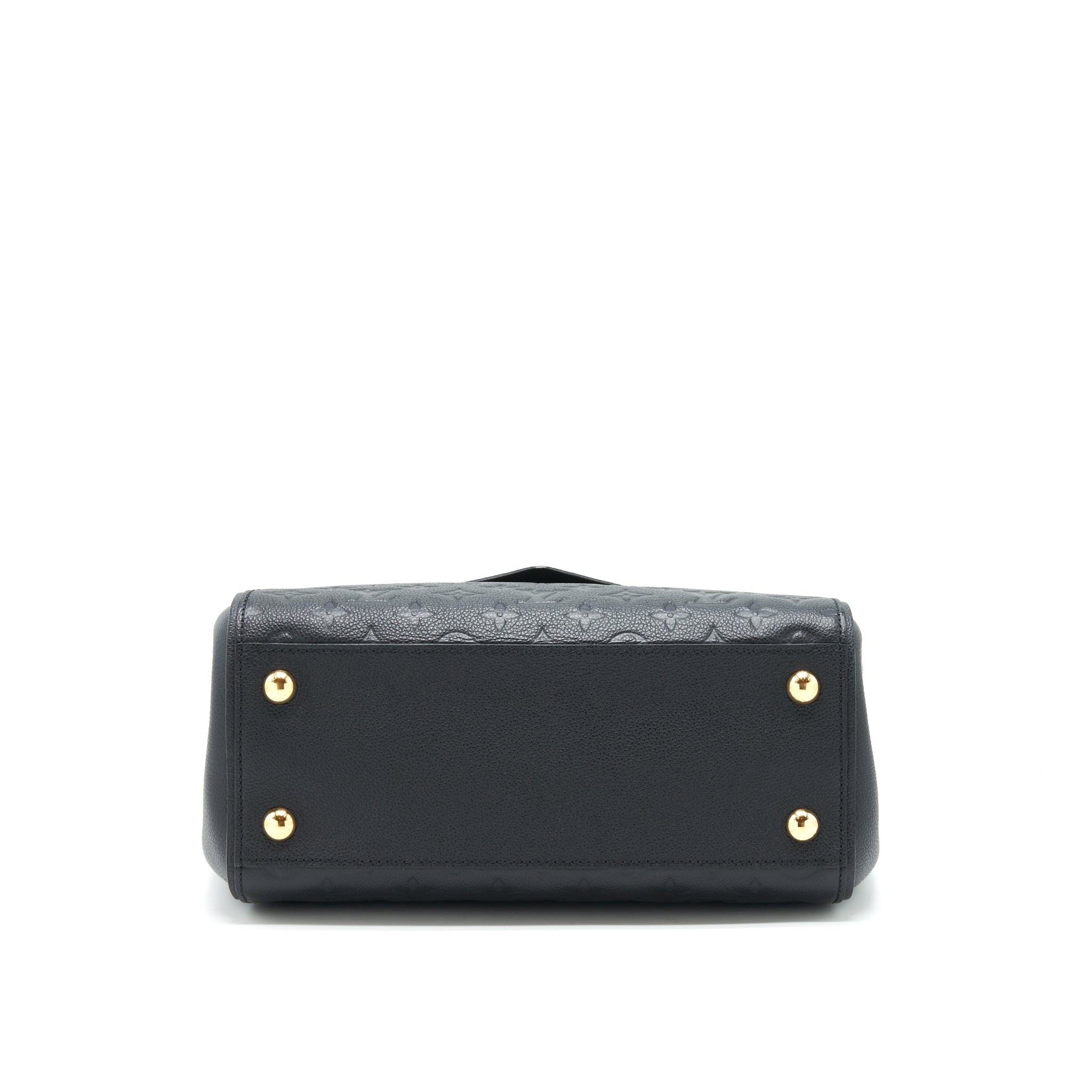 LOUIS VUITTON BLACK MONOGRAM EMPREINTE TROCADERO HANDBAG GHW