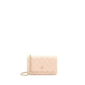 CHANEL CLASSIC WALLET ON CHAIN CAVIAR LIGHT PINK LGHW (MICROCHIP)