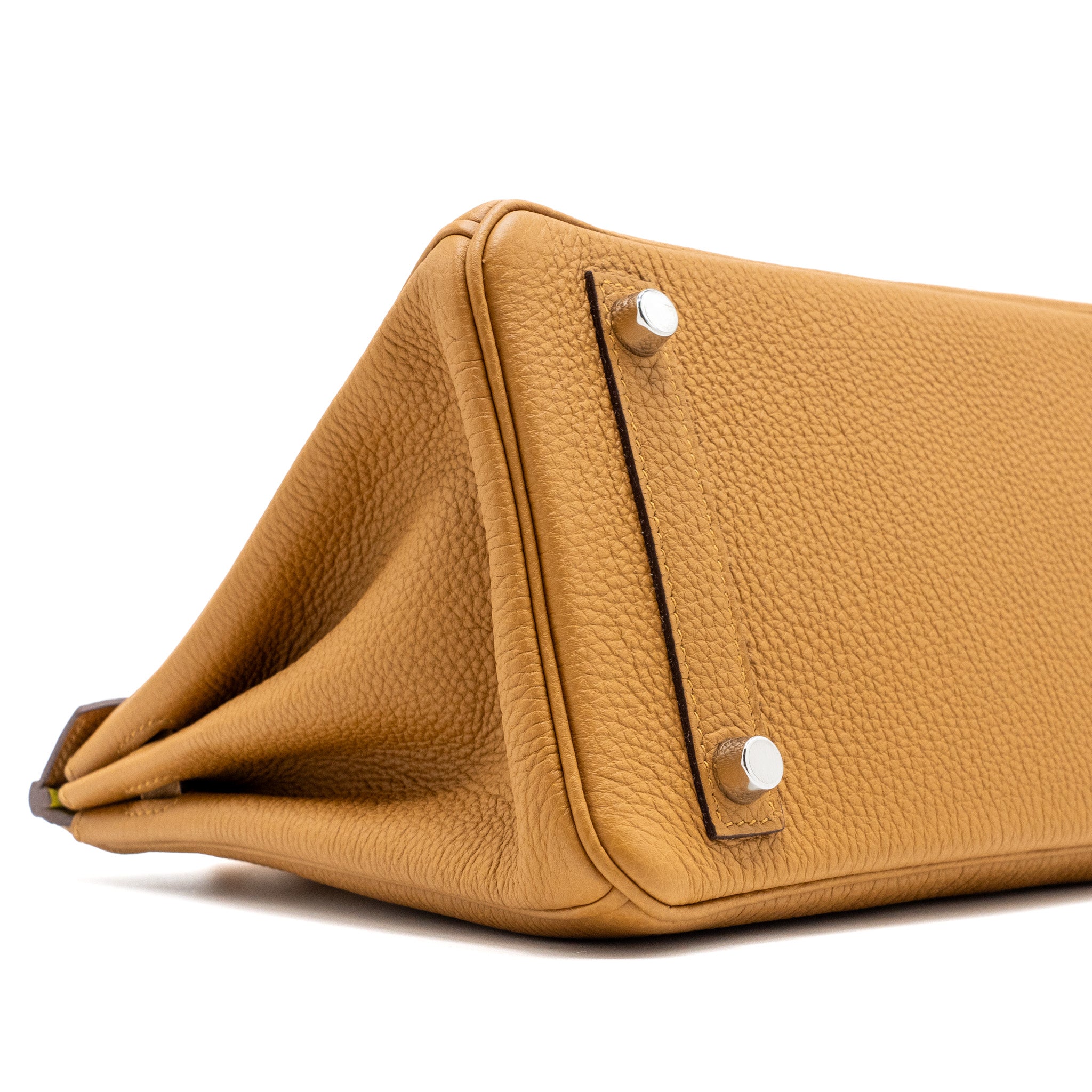 HERMES BIRKIN 25 TOGO CARAMEL/LIME SHW