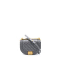 CHANEL 22A BOY MESSENGER BAG CAVIAR GREY GHW (MICROCHIP)
