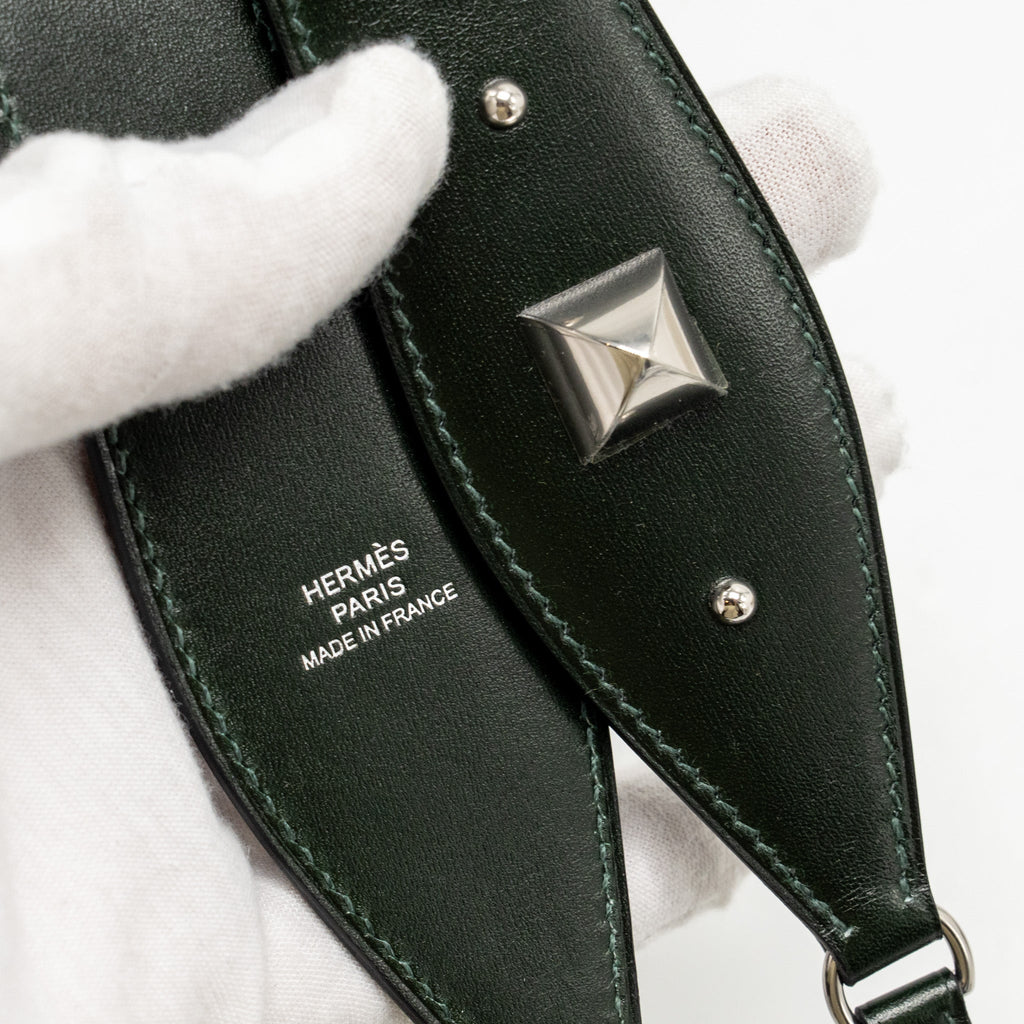 HERMES CONSTANCE TO GO ROCK BOX VERT FONCE SHW