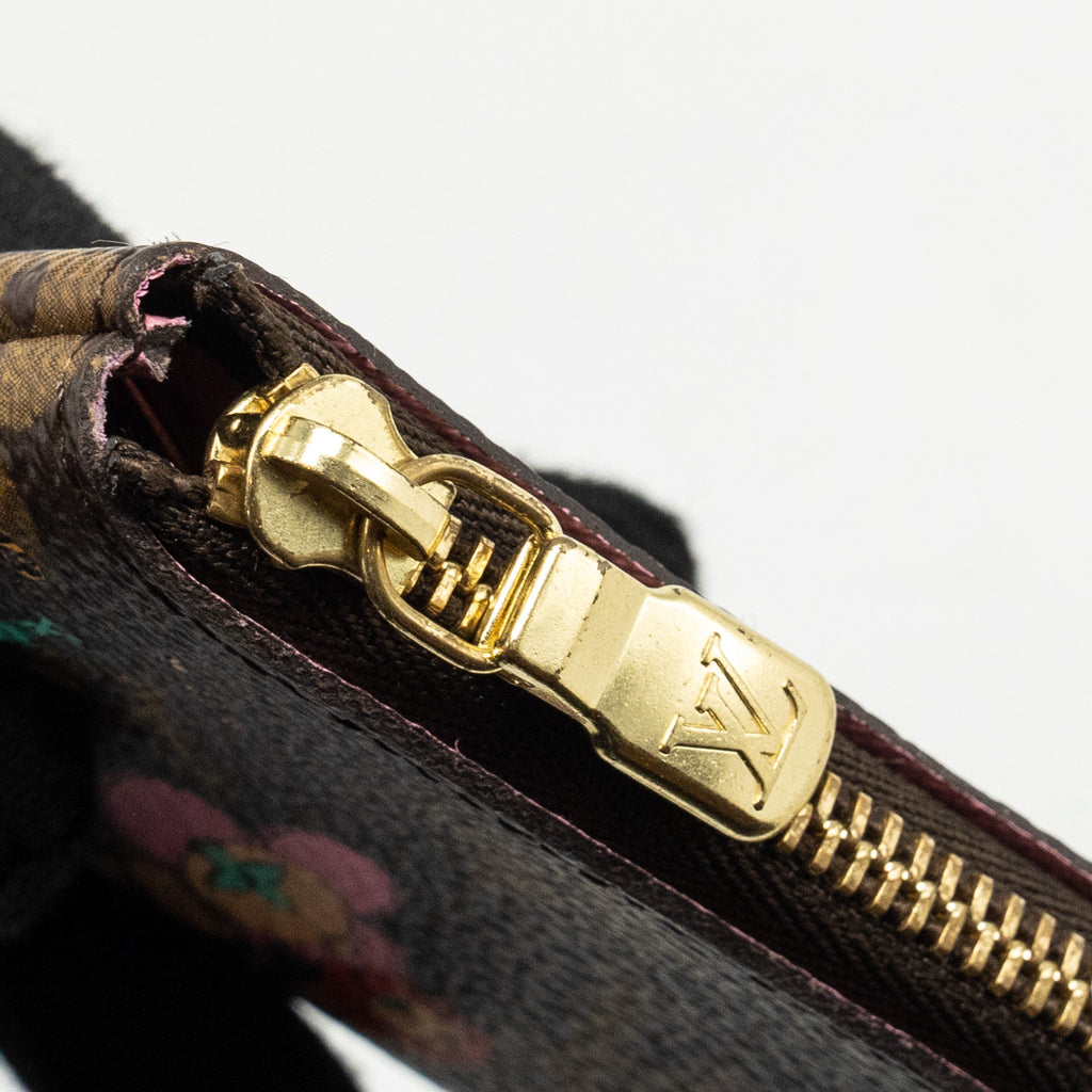 LOUIS VUITTON VIVIENEE HOLIDAY LIMITED PRINT KEY POUCH MONOGRAM CANVAS GHW
