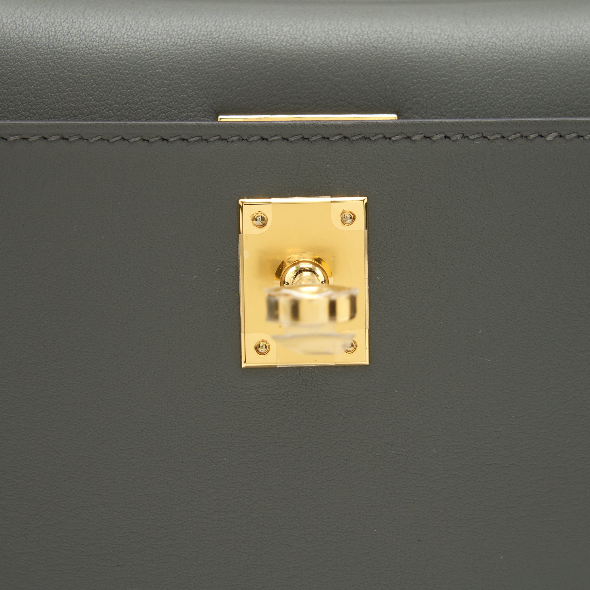 HERMES KELLY POCHETTE SWIFT 0L GRIS MEYER GHW