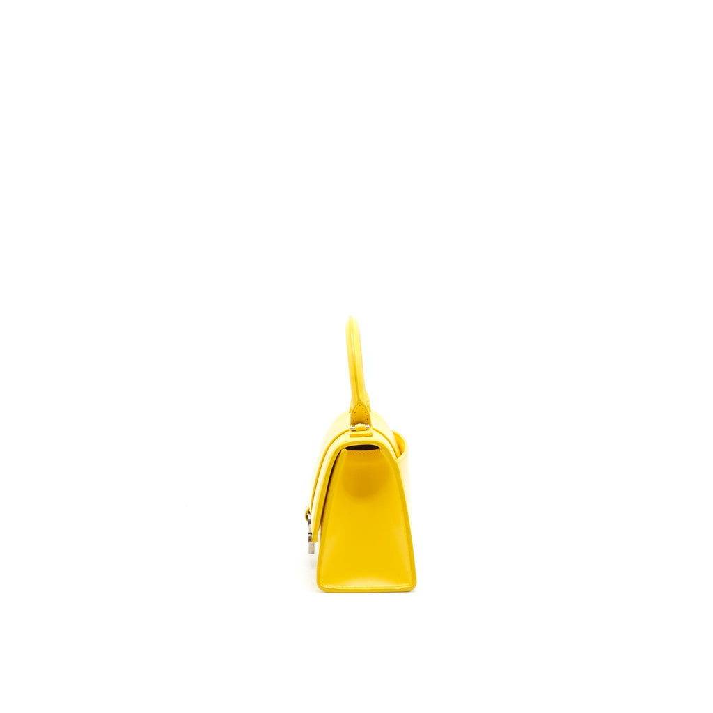 BALENCIAGA HOURGLASS XS TOP HANDLE YELLOW