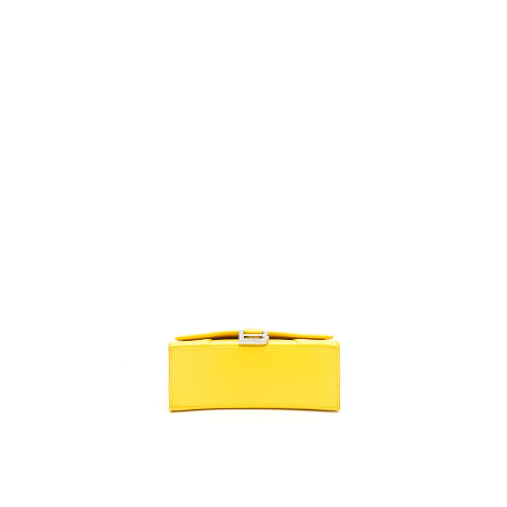 BALENCIAGA HOURGLASS XS TOP HANDLE YELLOW