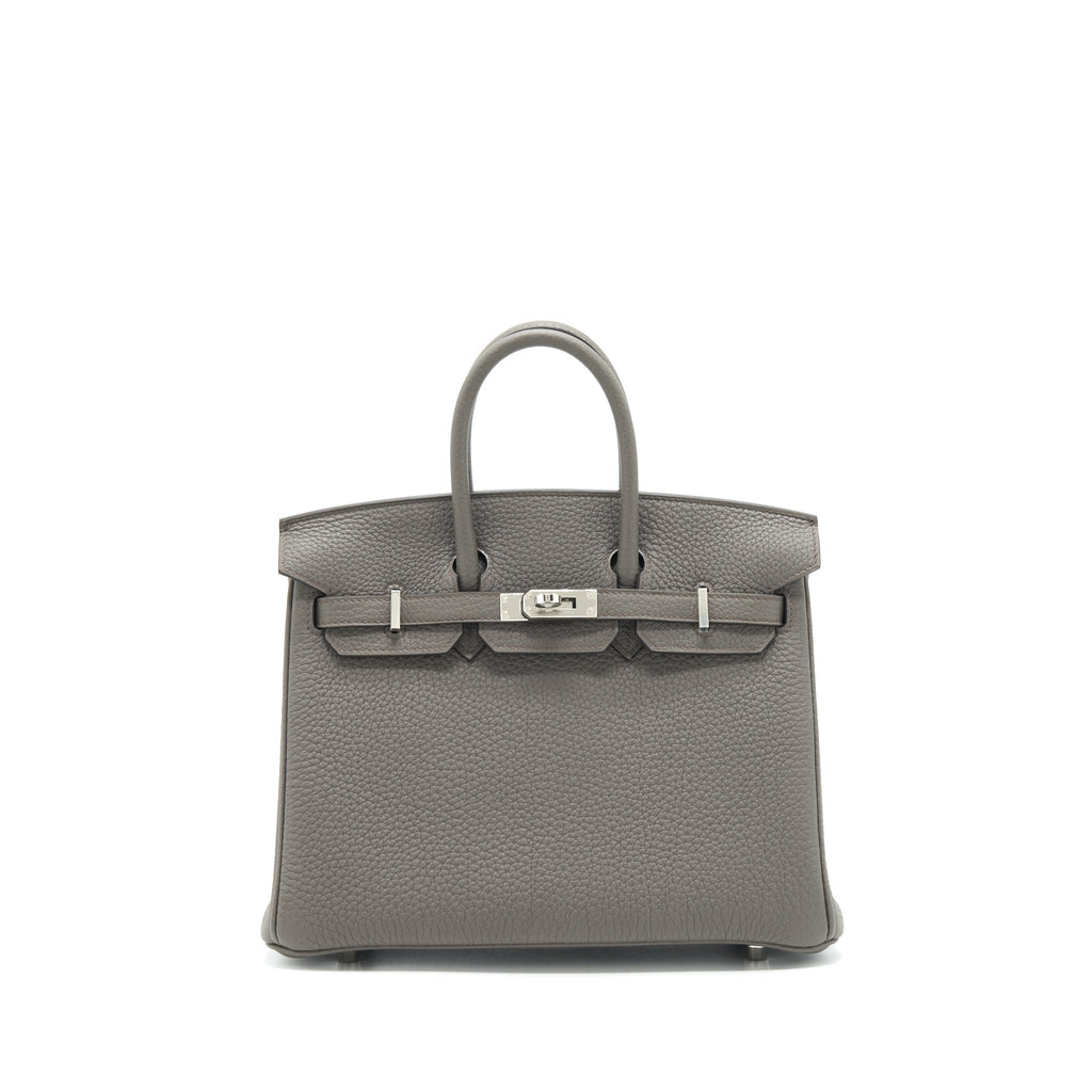 HERMES BIRKIN 25 TOGO GRIS ETAIN SHW