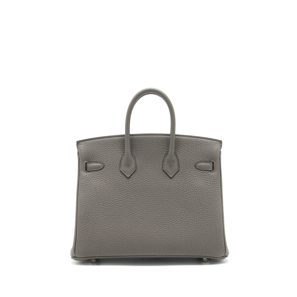 HERMES BIRKIN 25 TOGO GRIS ETAIN SHW