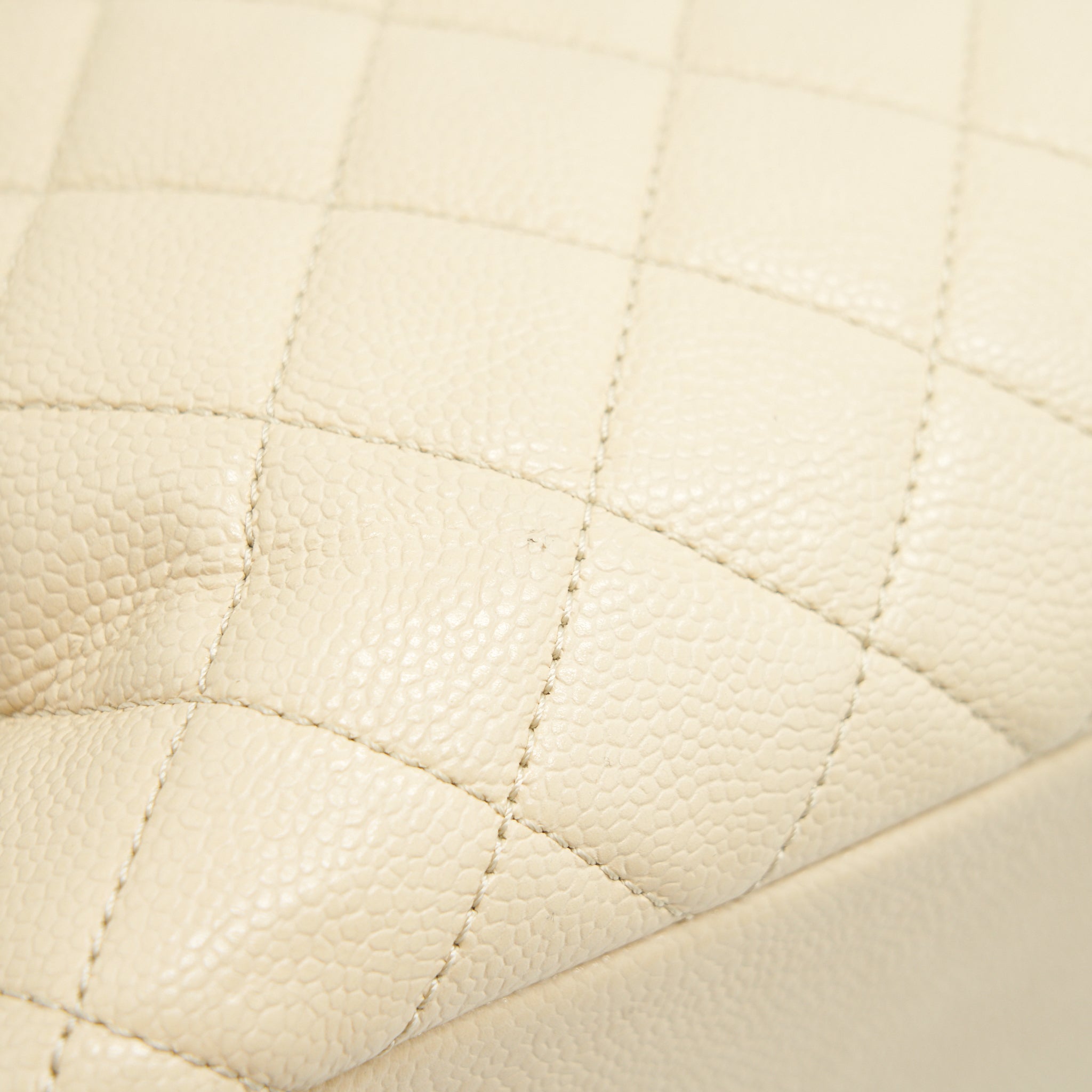 CHANEL GRANT SHOPPING TOTE BAG XL GST CREAM CAVIAR SHW