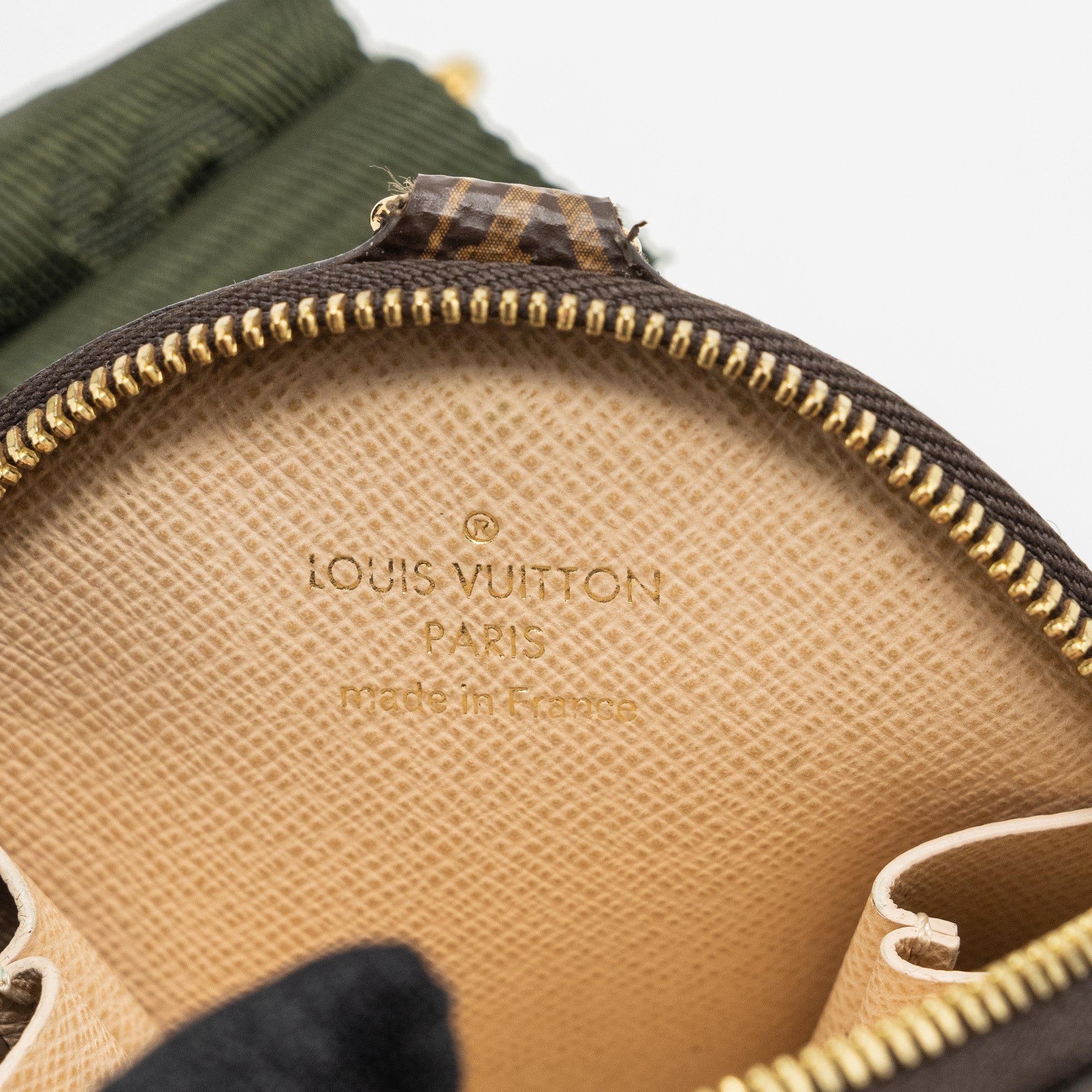 LOUIS VUITTON MULTI POCHETTE MONOGRAM CANVAS KHAKI STRAP GHW