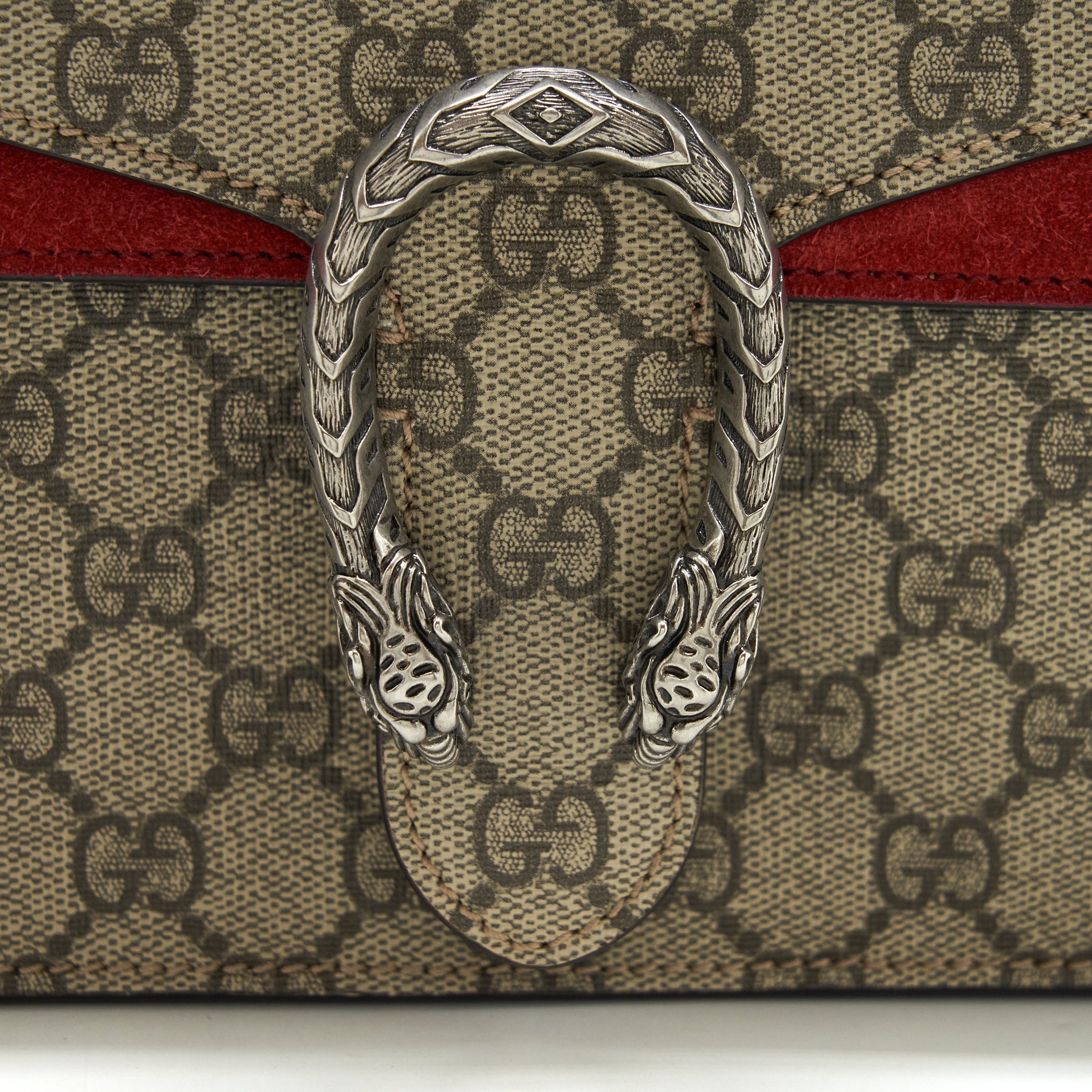 GUCCI DIONYSUS GG SUPREME MINI BAG RED
