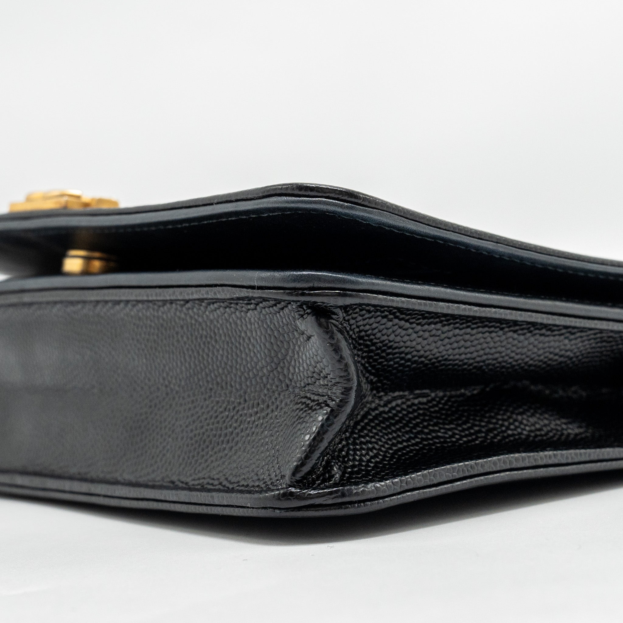 CHANEL BOY WALLET ON CHAIN CAVIAR BLACK GHW