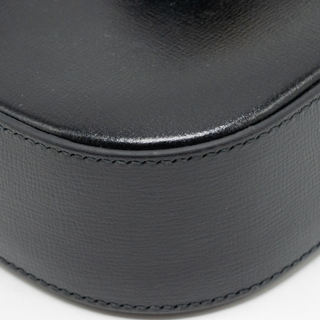 GUCCI HORSEBIT 1955 SMALL SHOULDER BAG CALFSKIN BLACK GHW