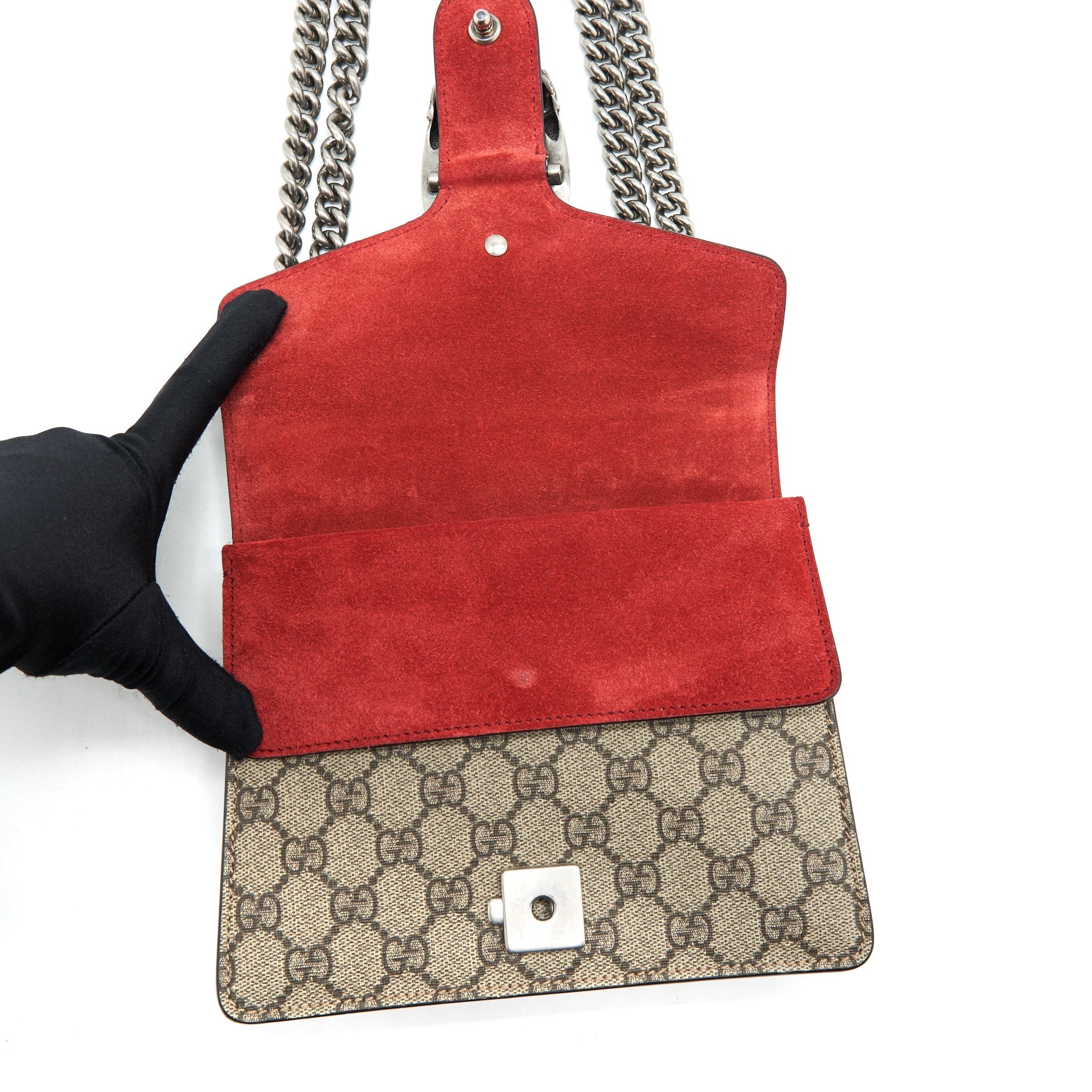 GUCCI DIONYSUS GG SUPREME MINI BAG RED