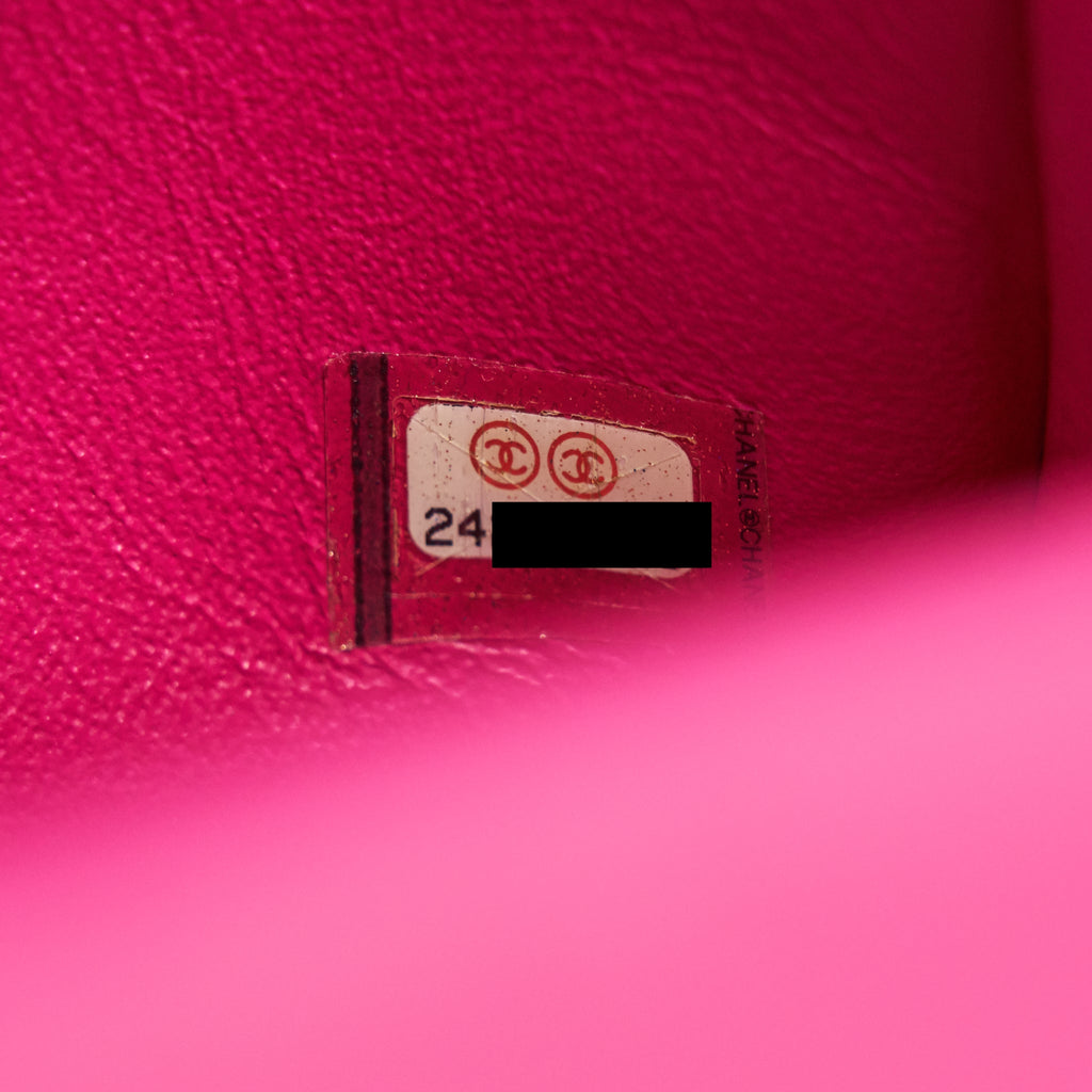 CHANEL CHEVRON MINI RECTANGULAR FLAP BAG PINK WITH LGHW