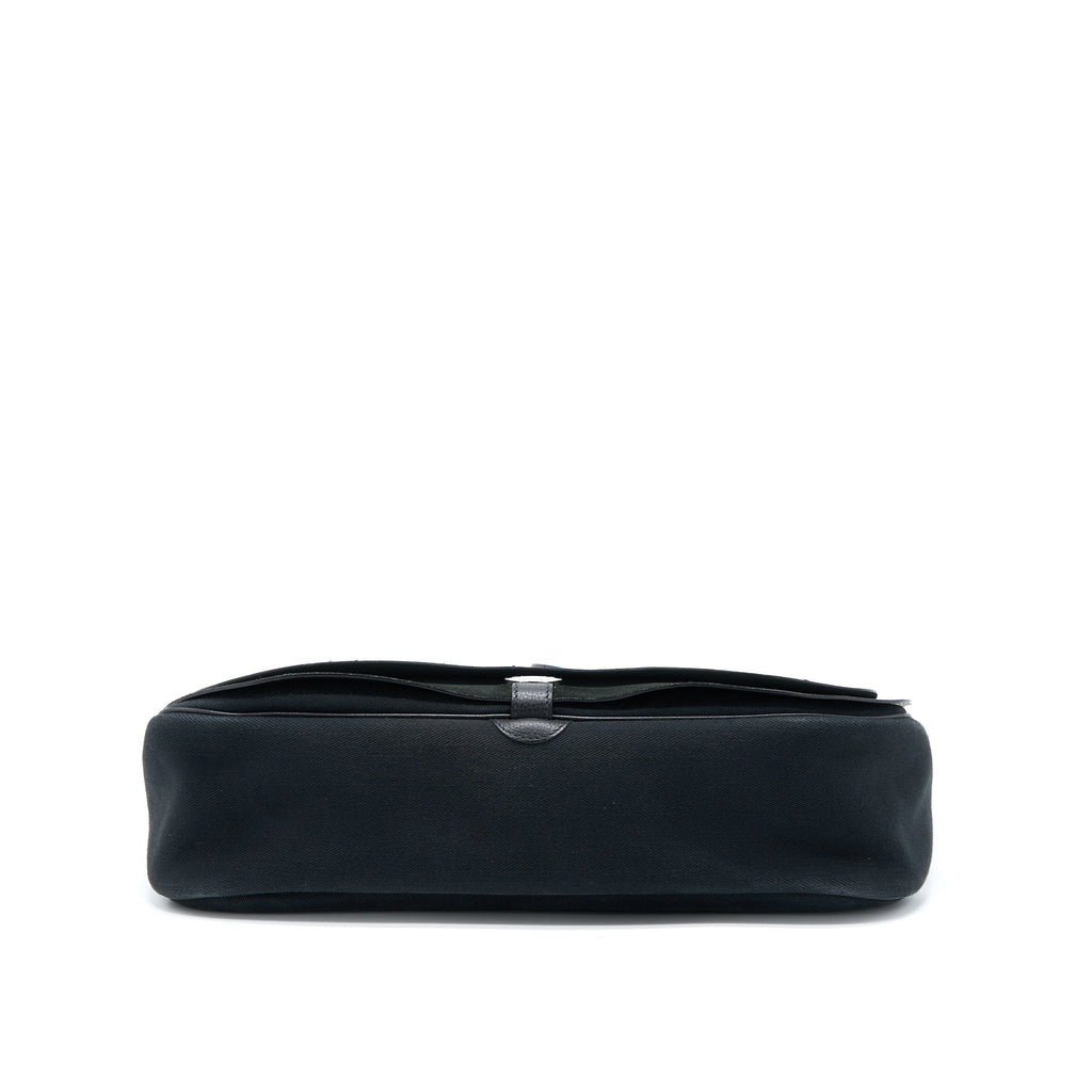 HERMES COLORADO GM BAG VACHE LIEGEE LEATHER / CANVAS BLACK SHW
