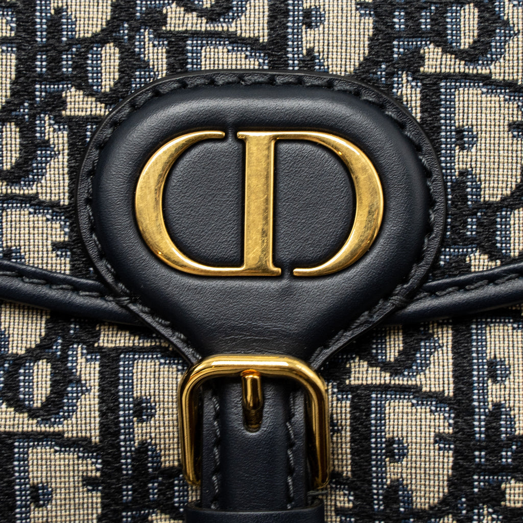 DIOR SMALL DIOR BOBBY BAG OBLIQUE JACQUARD BLUE/MULTICOLOUR GHW